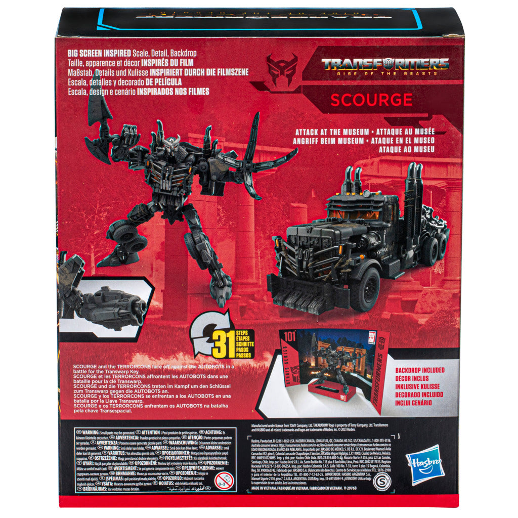 Studio Series Leader 101 Highly-Detailed Converting Scourge Action Figure for Transformers Fans