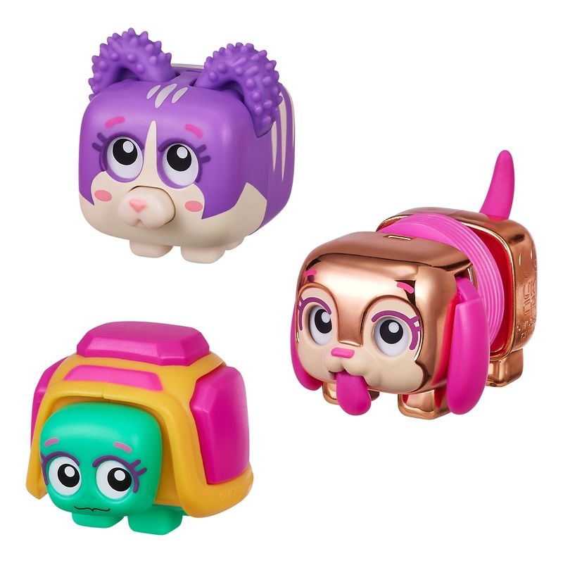 Hot Deal! Little Live Pets Squirkies Fidget Pets 3-Pack, Series 1 Metallic