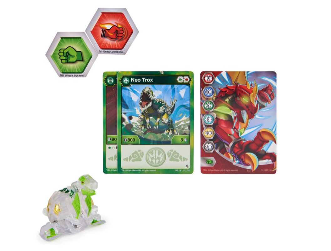 Hot! Bakugan Evolutions S4 Neo Trox White Set