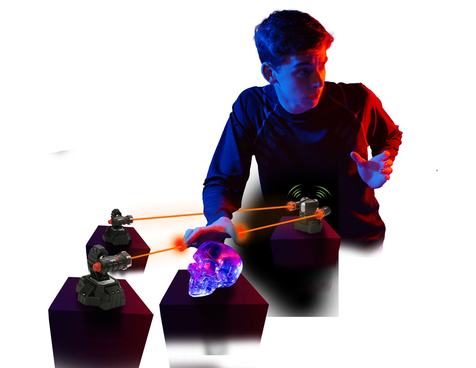 SpyX Adjustable Invisible Lazer Trap Alarm for Ages 6+