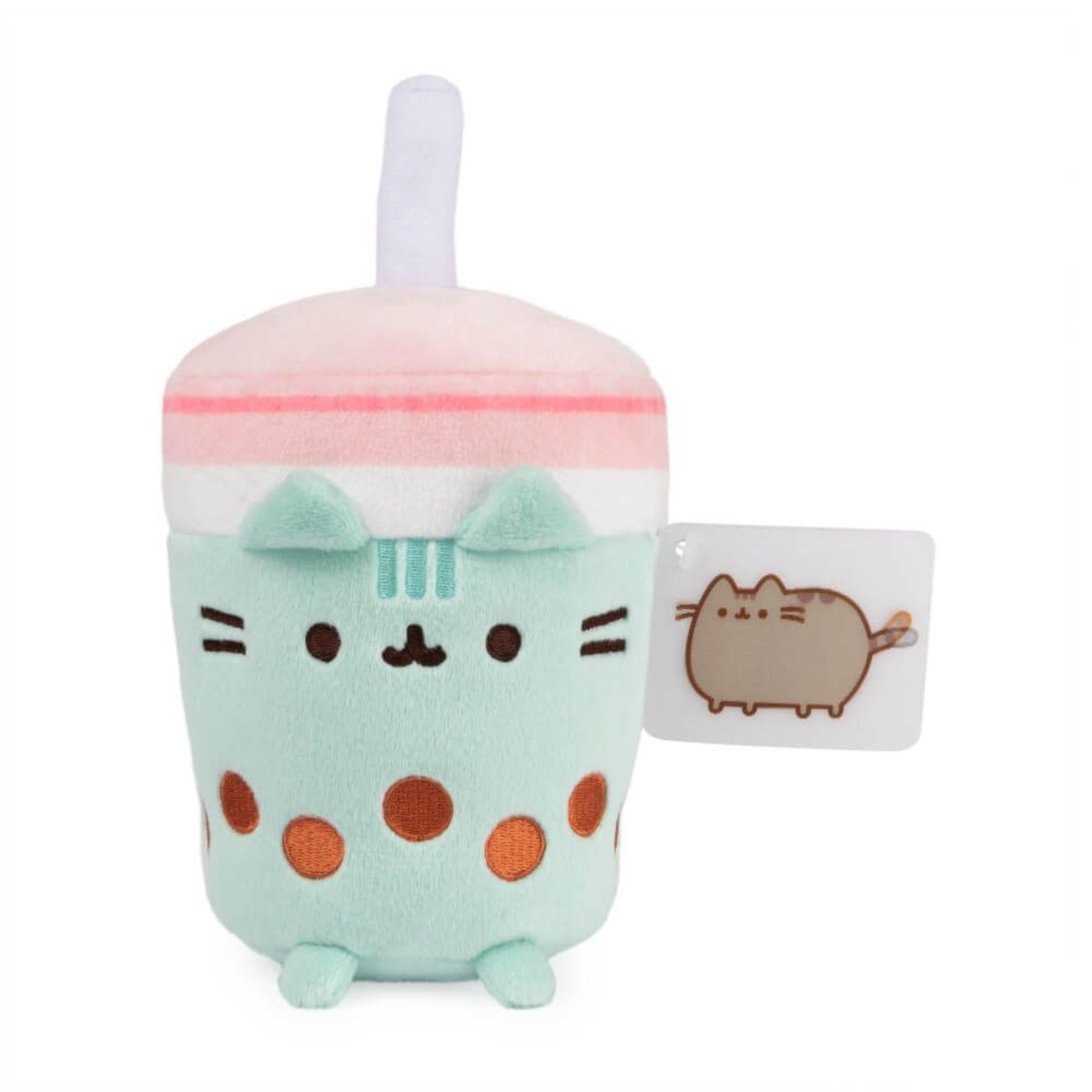 19cm Adorable Pusheen Cat Plush Inspired by Boba Tea