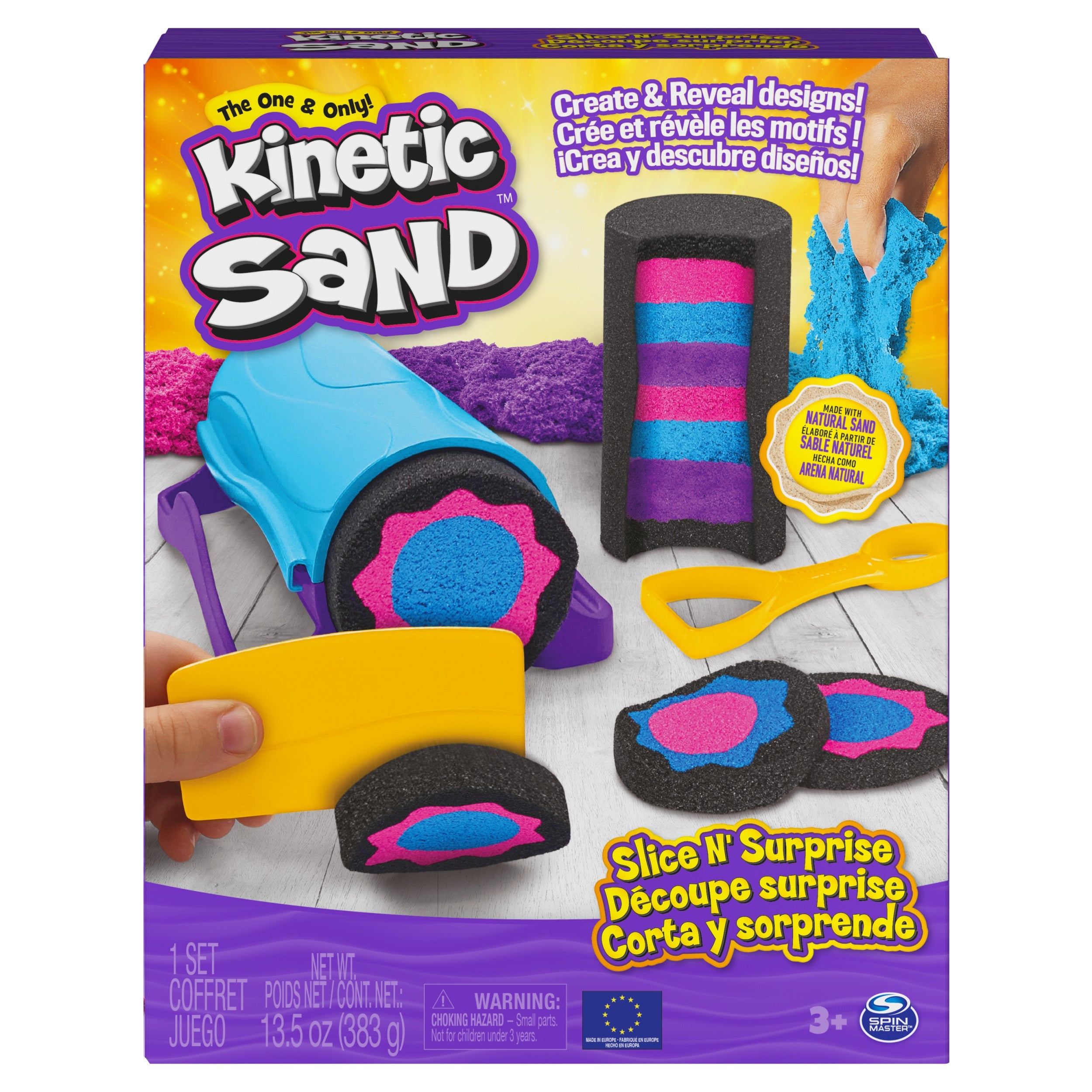 Amazing Kinetic Sand Slice N' Surprise Set - Create Unforgettable Sand Designs!
