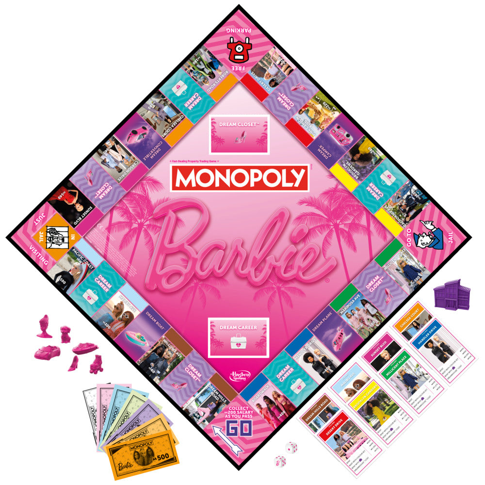 Hot Deal! Monopoly Board Game - Barbie Edition for Family Fun
