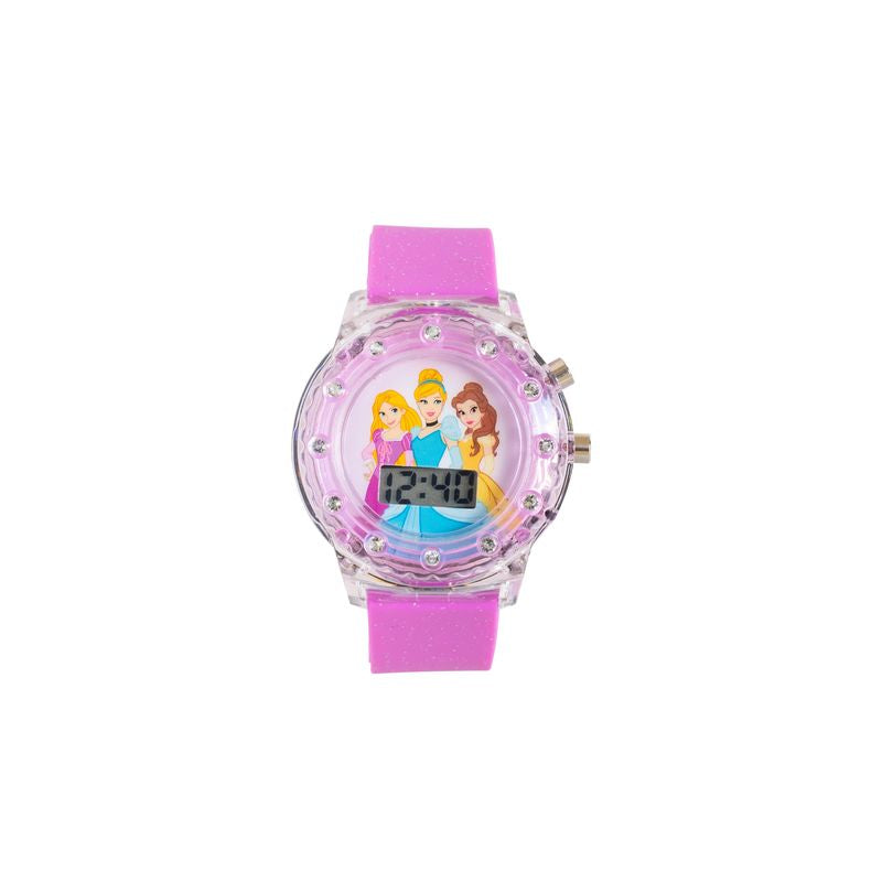 Disney Princess Digital Light - Up Watch for Kids Aged 6+ with Colorful Glow