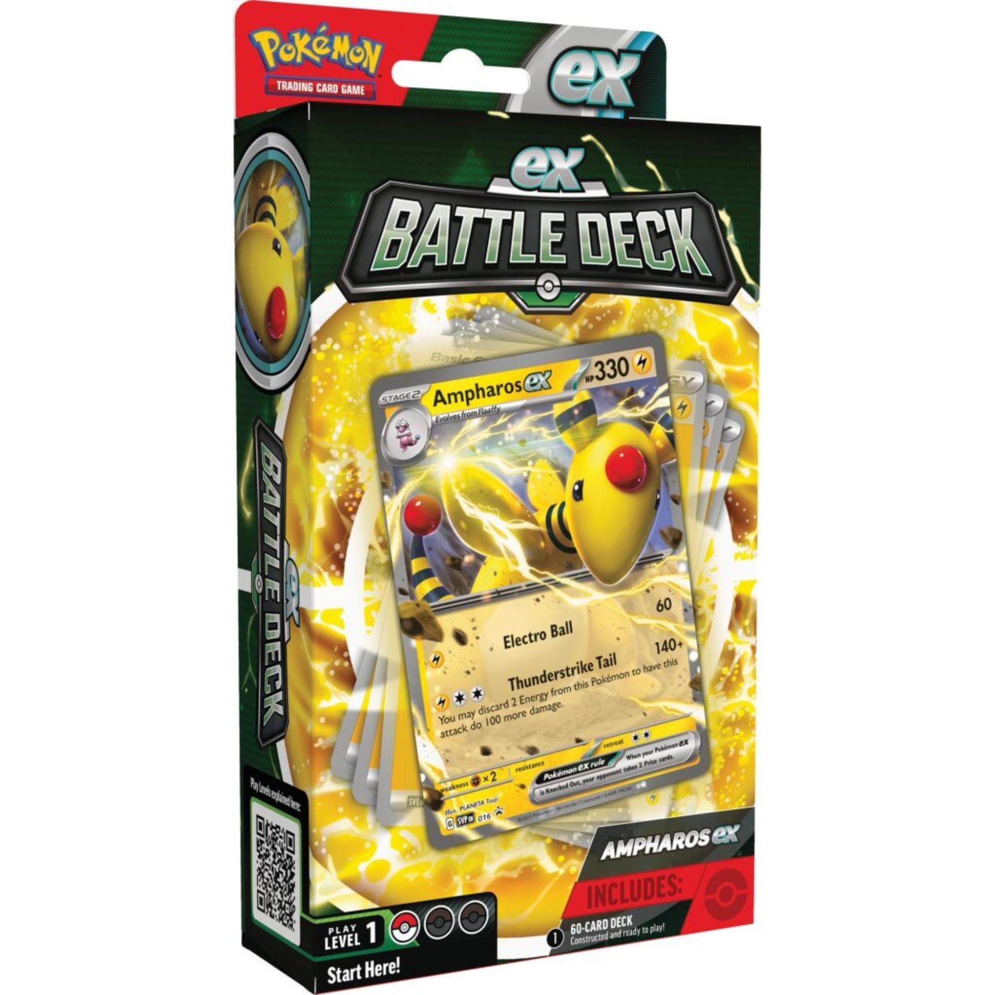 Hot! Pokemon TCG V Ampharos & Lucario Battle Deck Assorted Styles