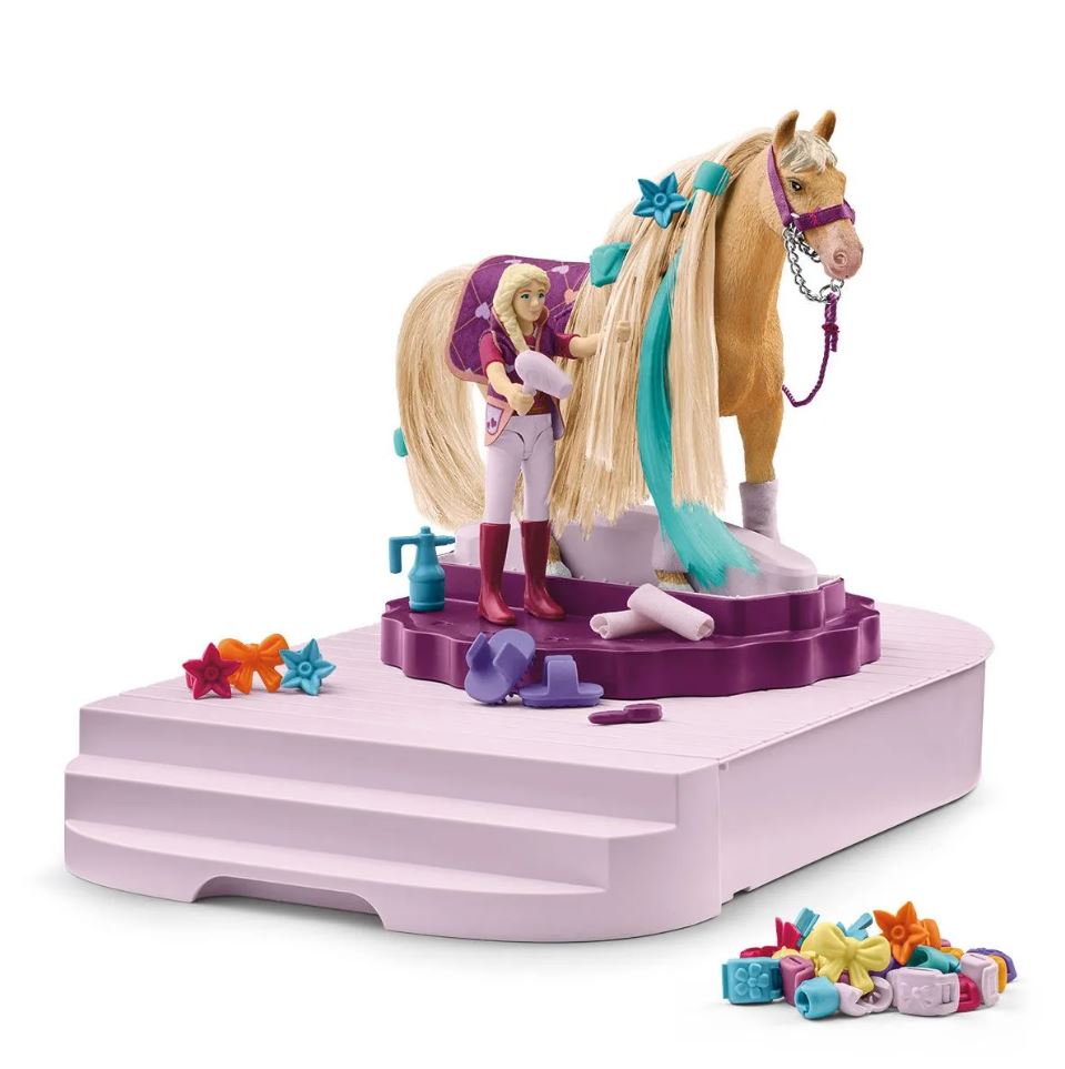 Schleich Deluxe Horse Grooming and Styling Station Set