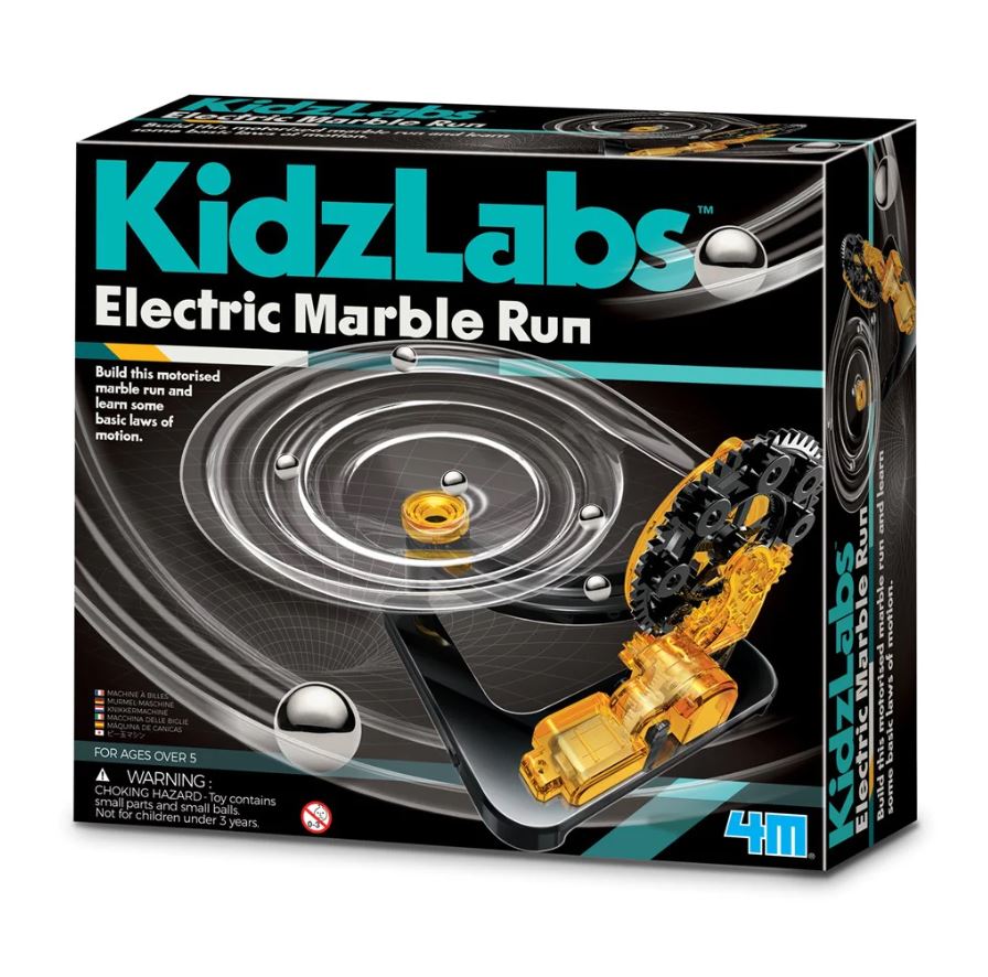 4M Kidzlabs Motorized Electric Marble Run for Kids Aged 5+