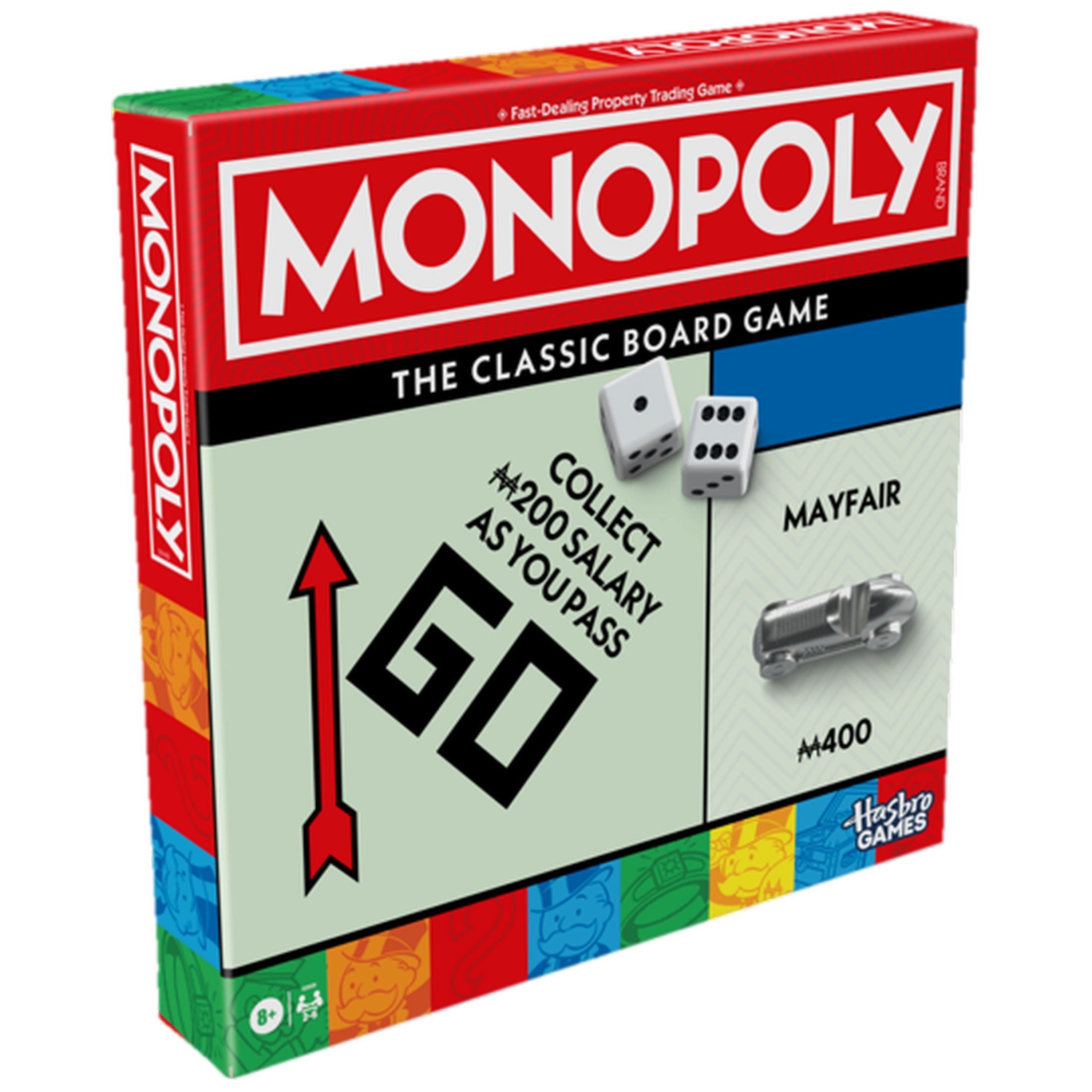 Hot Sale! Classic Monopoly Board Game for Family Fun Ages 8 and Up
