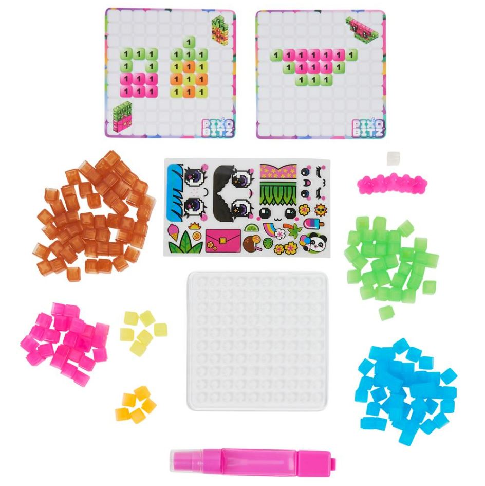 Amazing Pixobitz Clear Beads Pack for DIY 3D & 2D Pixel Art Creation