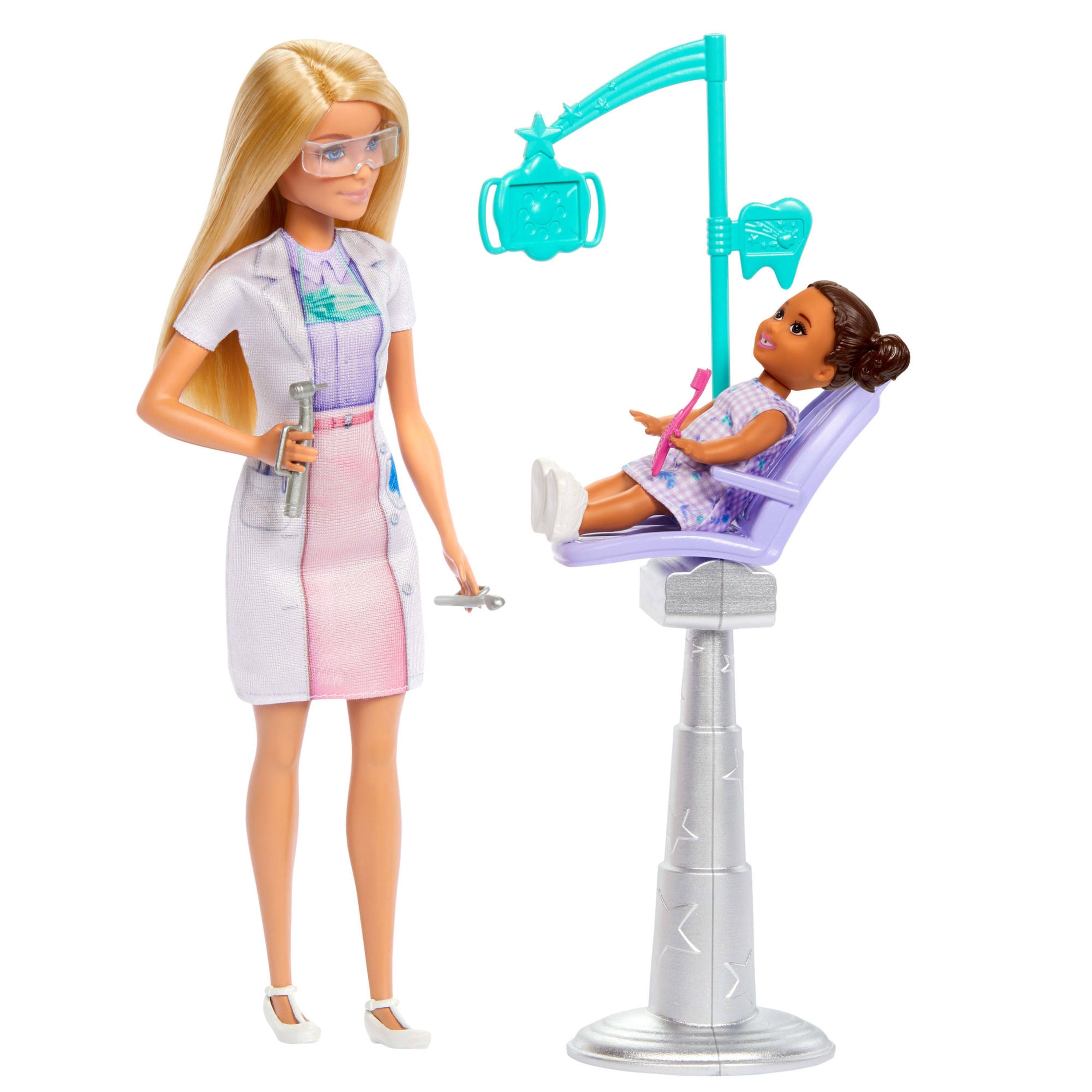 Barbie Dentist Blonde Doll Playset - Explore Career Roles