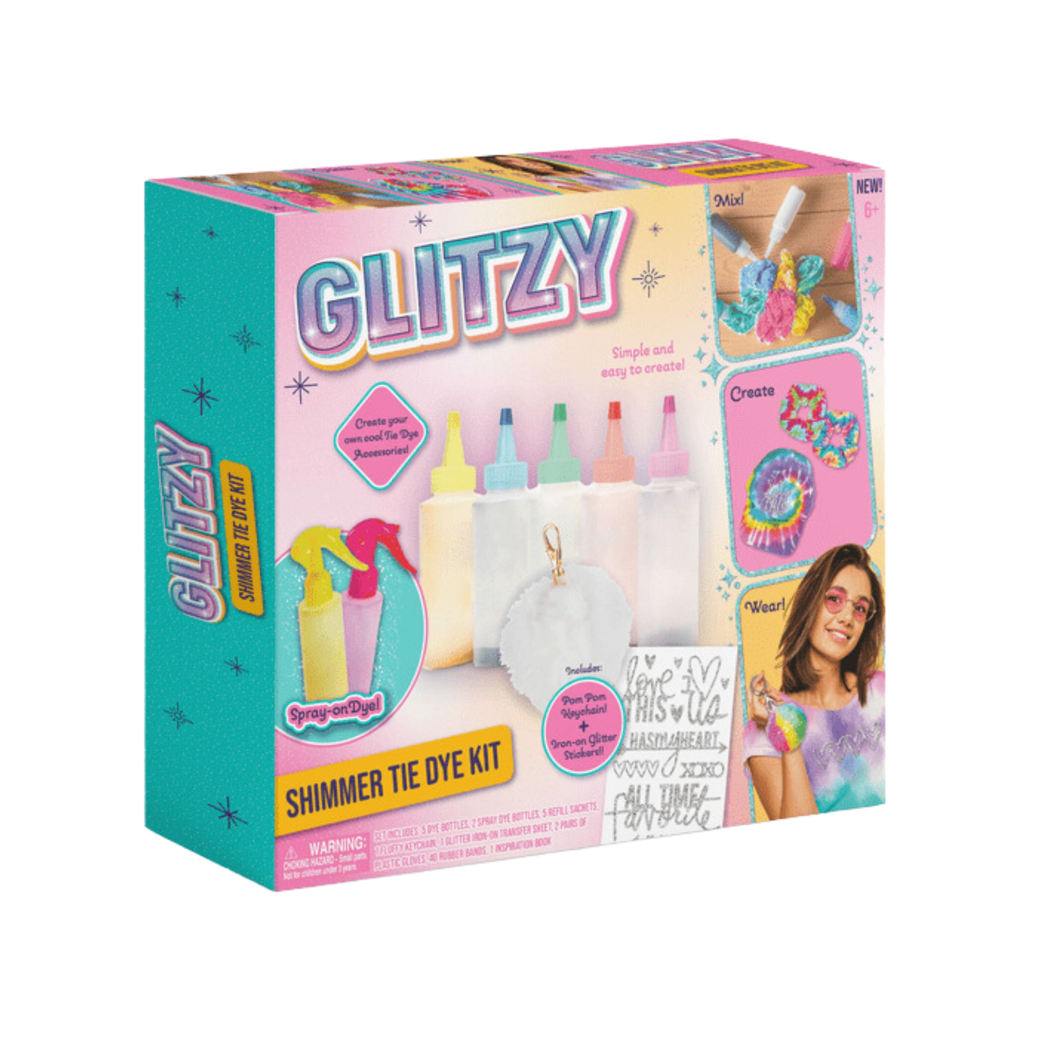 Hot Deal! Glittery Tie Dye Kit for Ages 6 and Up