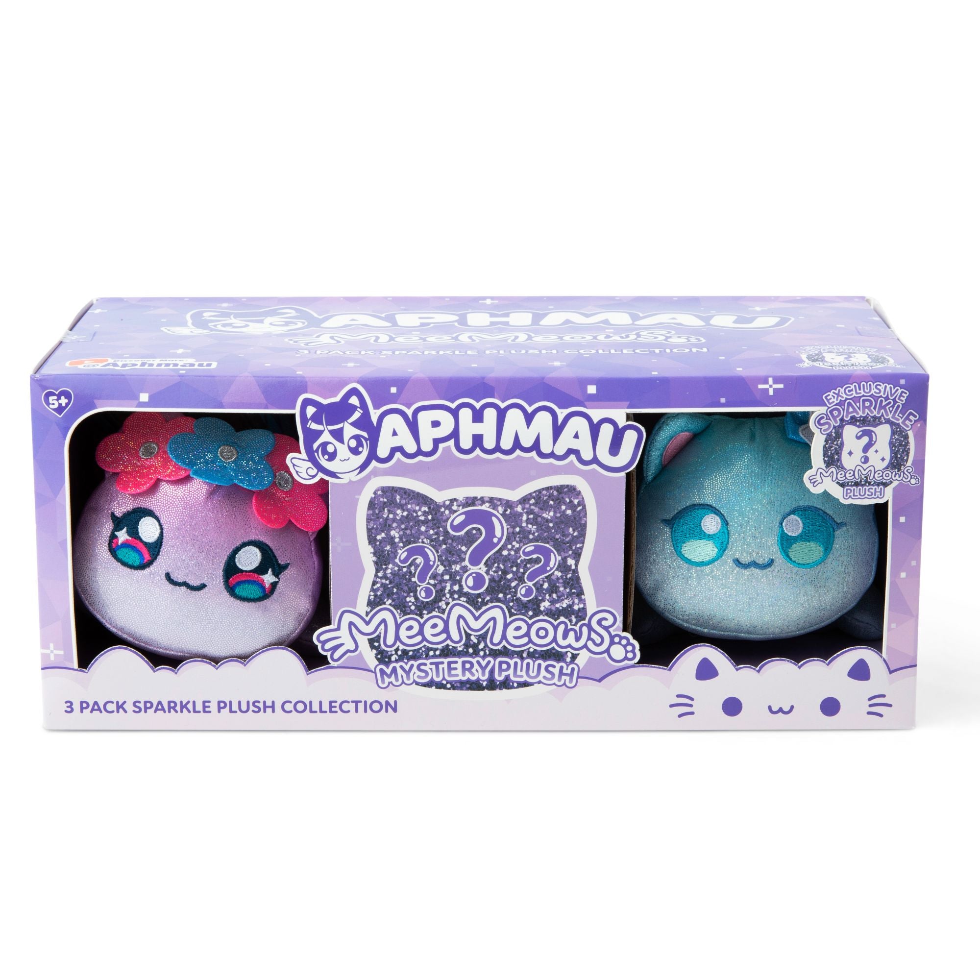 Hot Deal! 3-Pack 6-Inch Aphmau MeeMeows Plush from Sparkle Collection