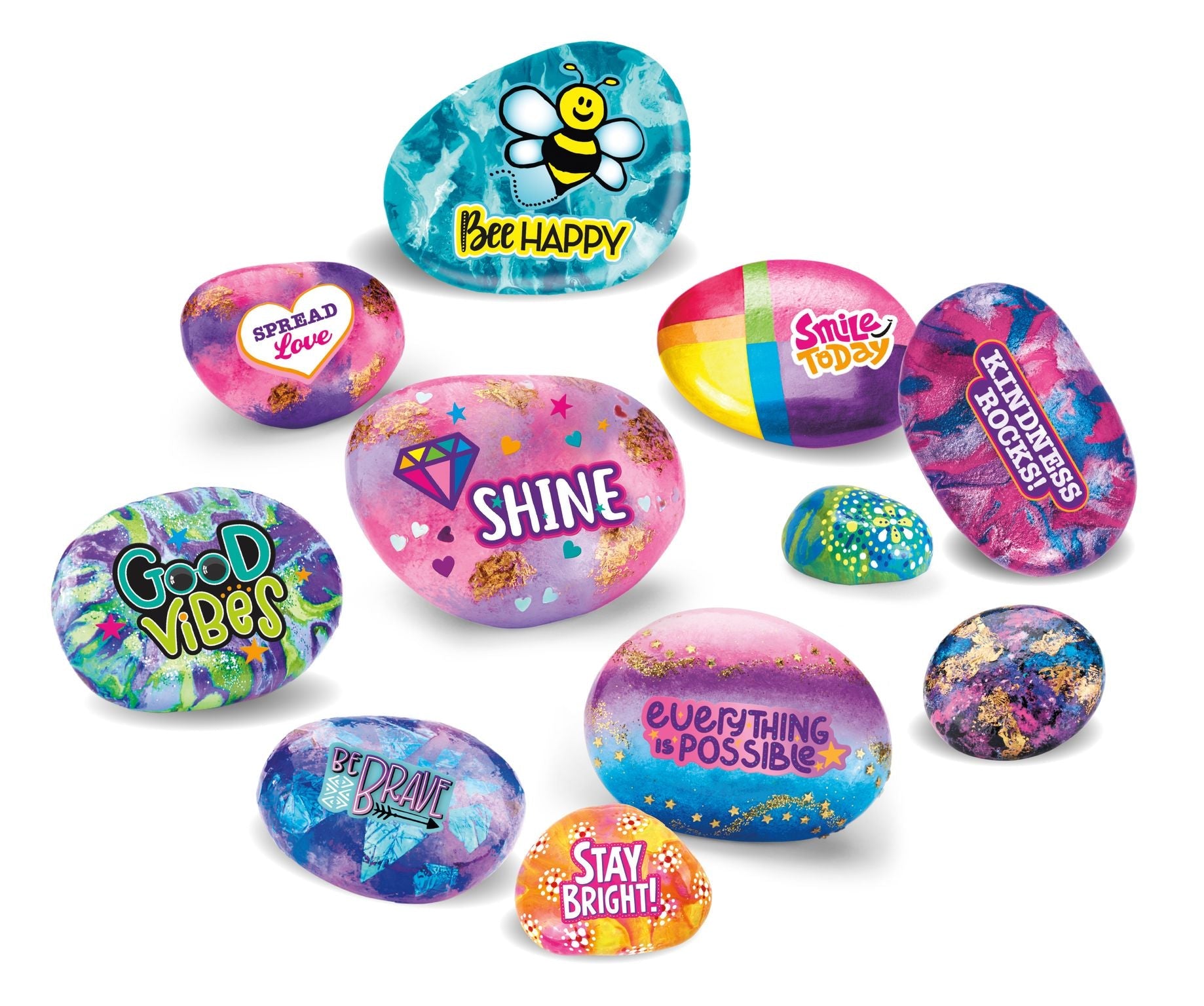 Hot Sale! Cra-Z-Art Inspirational Shimmering and Sparkling Rock Art Painting Kit