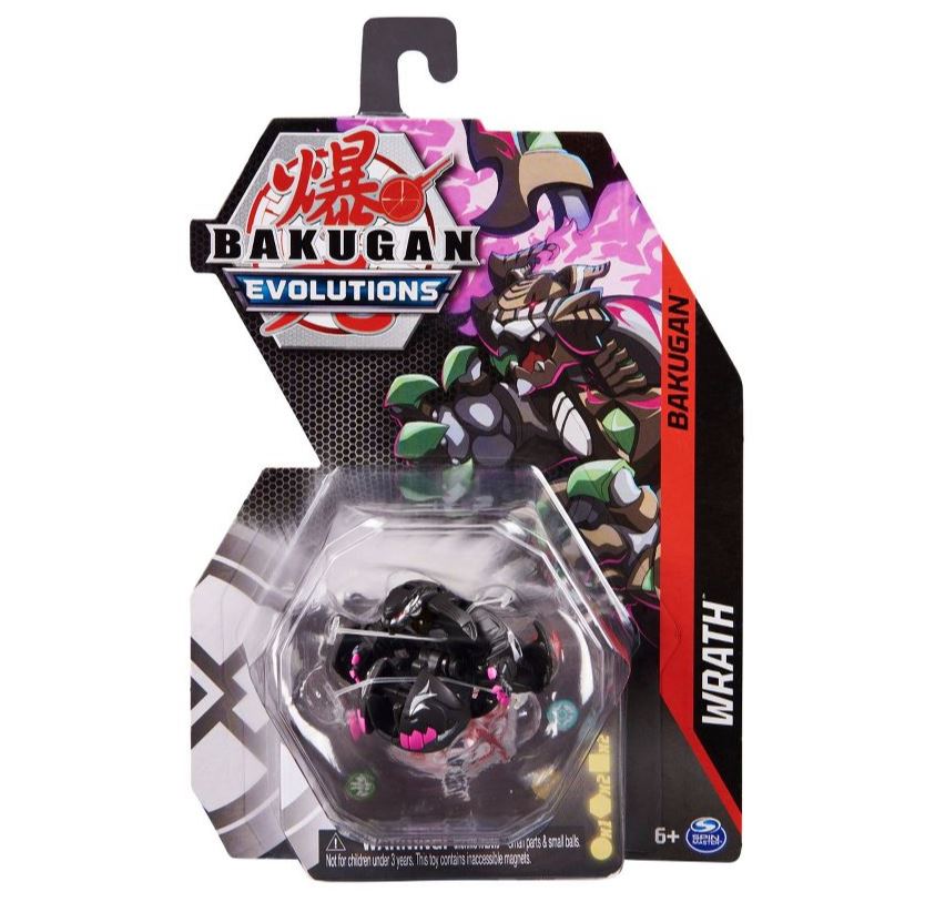Hot! Bakugan Evolutions S4 Wrath Black - Epic Battle Toy