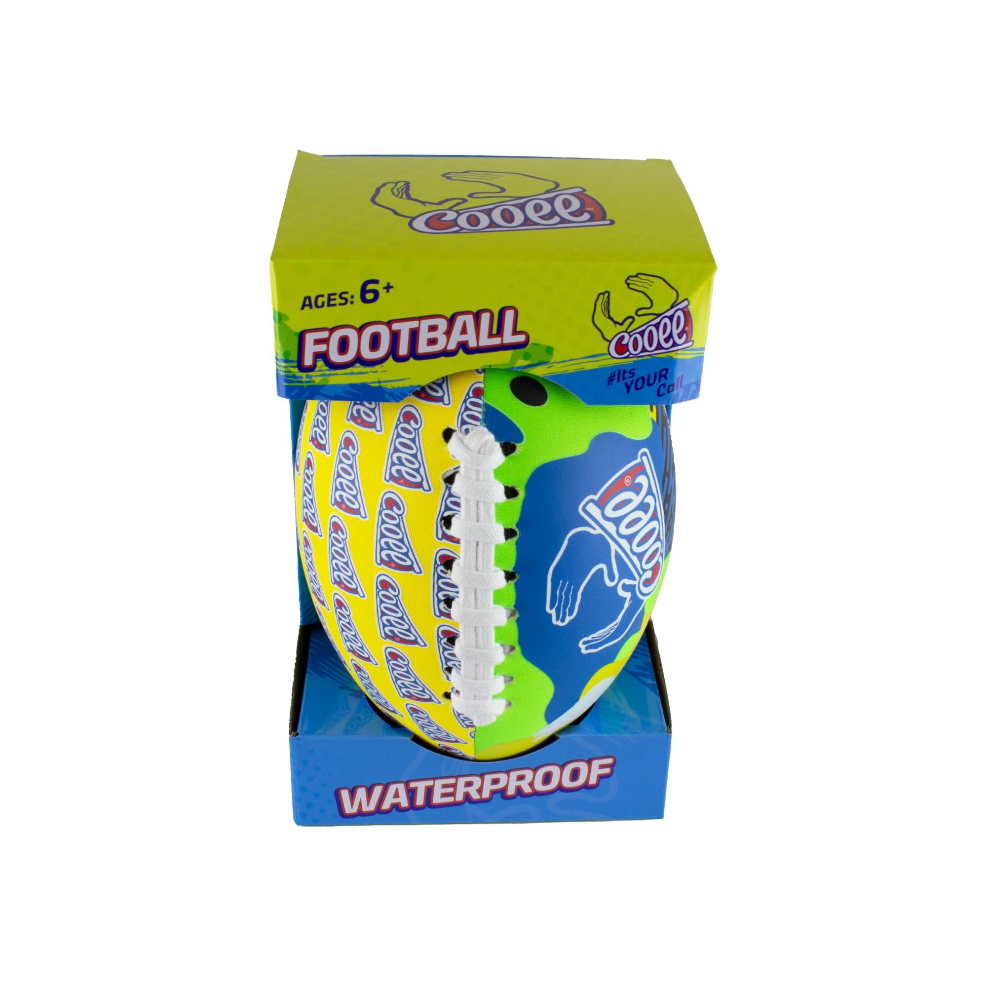 9-Inch Cooee Football with Assorted Vibrant Styles