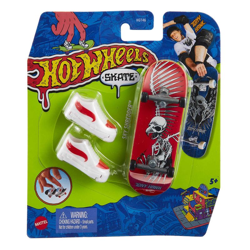Hot Wheels Skate Fingerboard - Tony Hawk Originals Sky Shredder, Ideal for Kids' Collection