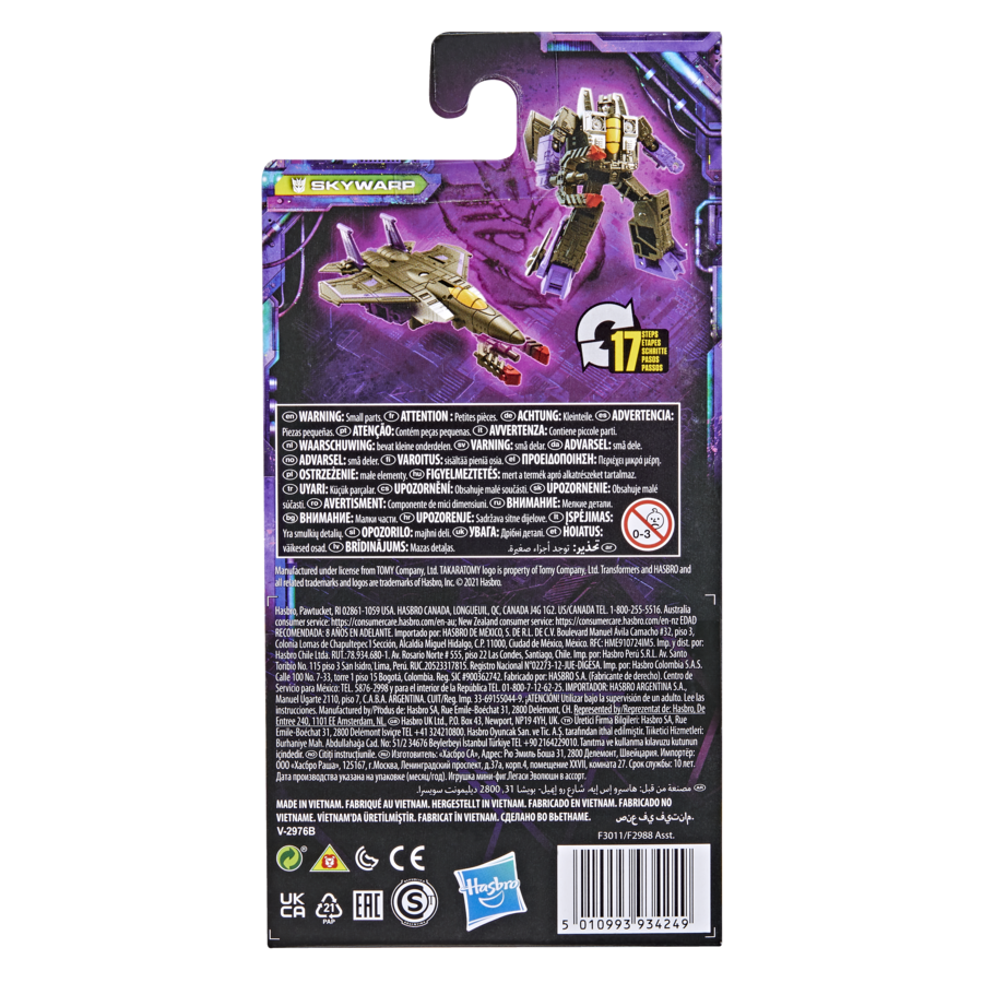 Transformers Generations Legacy Core - Skywarp: 3.5-Inch Teleporting Robot Toy