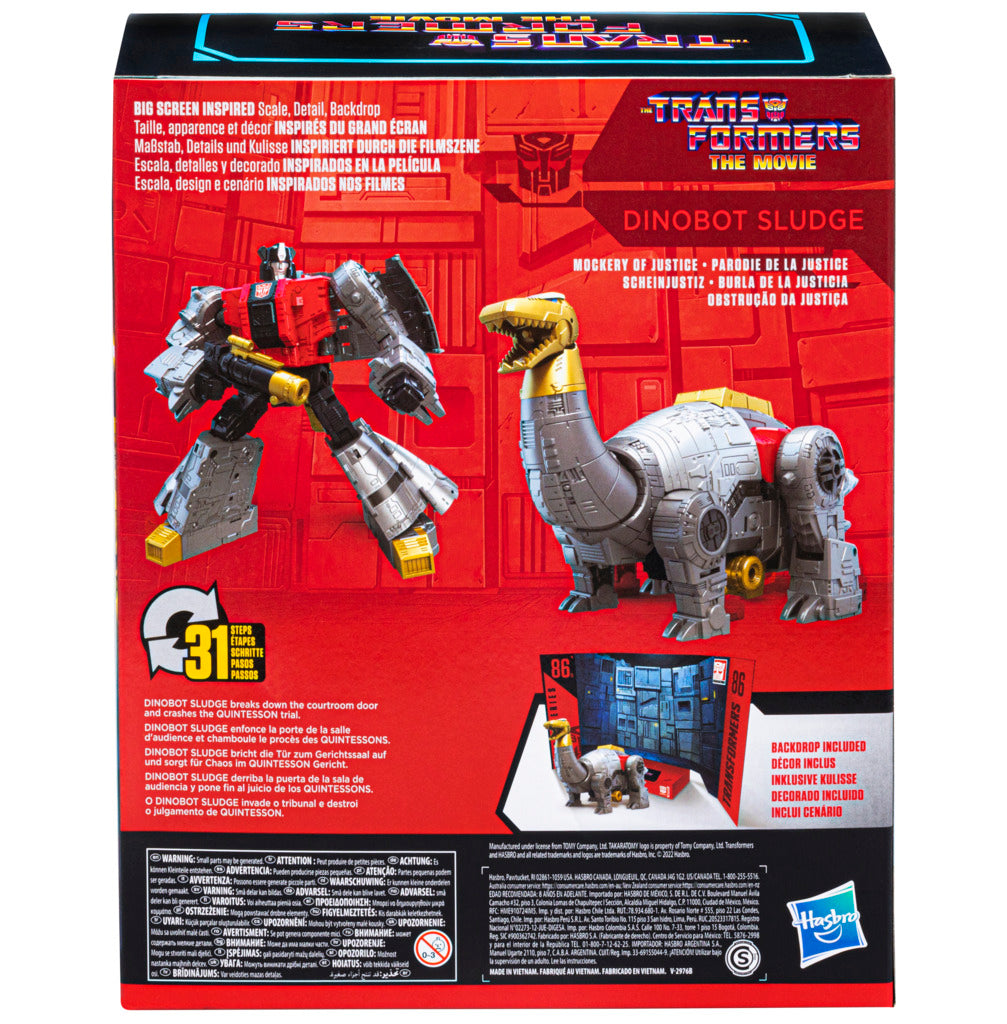 Transformers Studio Series Leader 86 - 15 Dinobot Sludge Convertible Action Figure for Kids