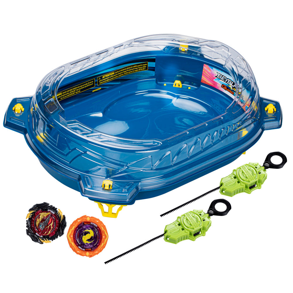 Hot! Beyblade Burst QuadStrike Thunder Edge Battle Set