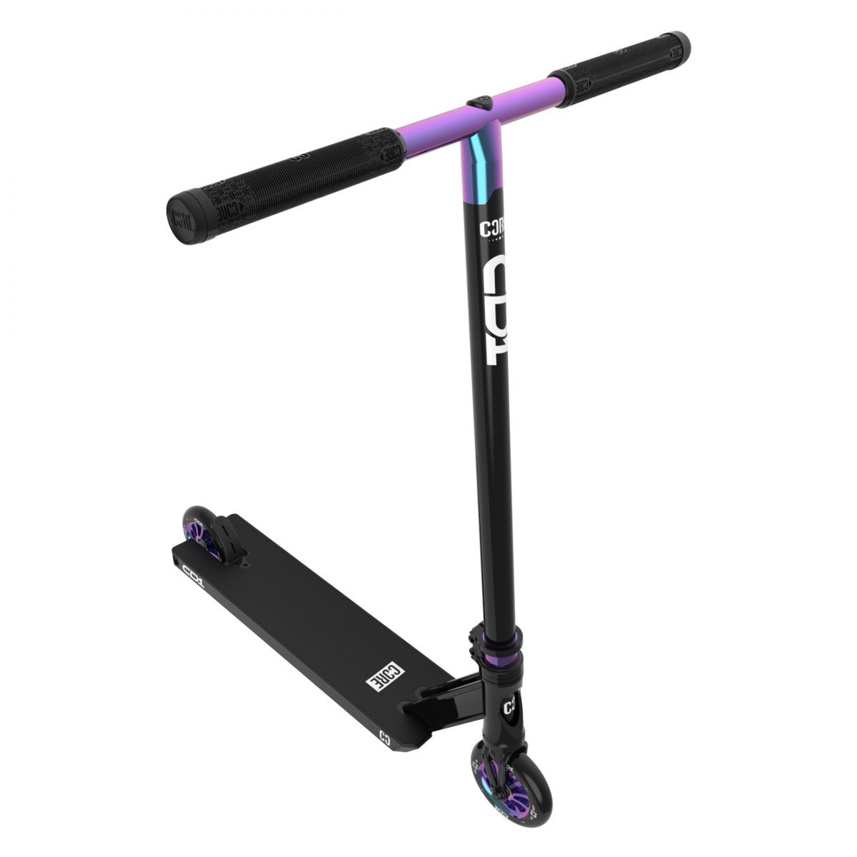 Core CD1 Park Complete Stunt Scooter - Neo/Black: Ideal for Beginners
