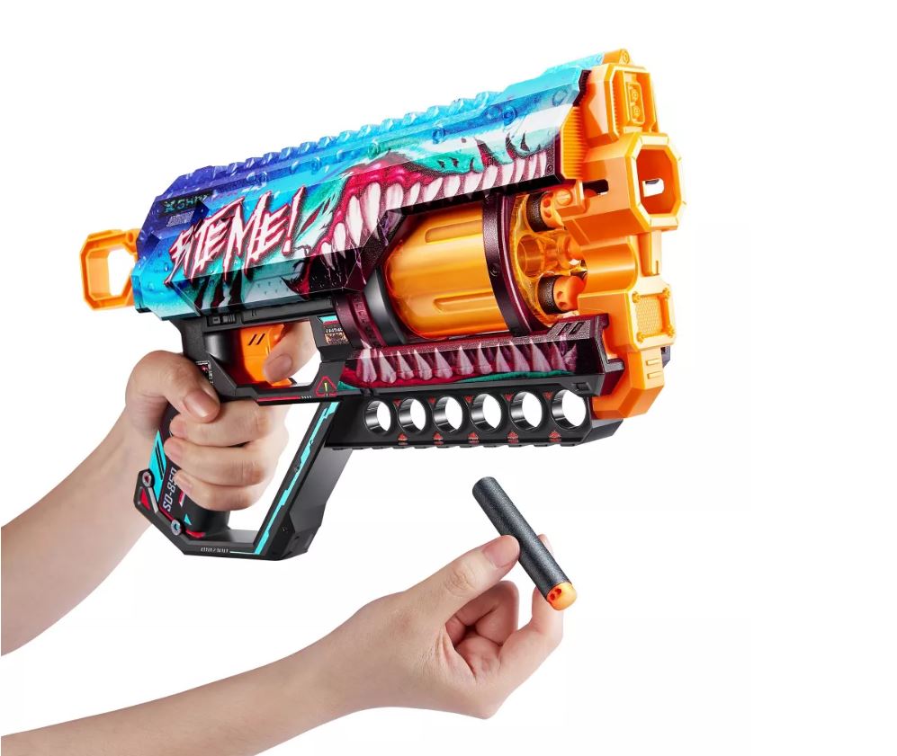 Hot Deal! ZURU X Shot Skins Griefer Blaster - Shark Thrasher Model for Epic Battles