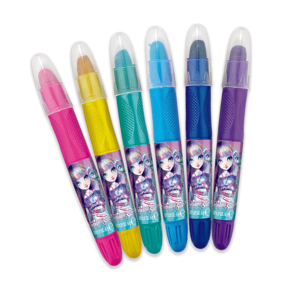 Hot! Nebulous Stars Glitter Hair Chalk Pens Set