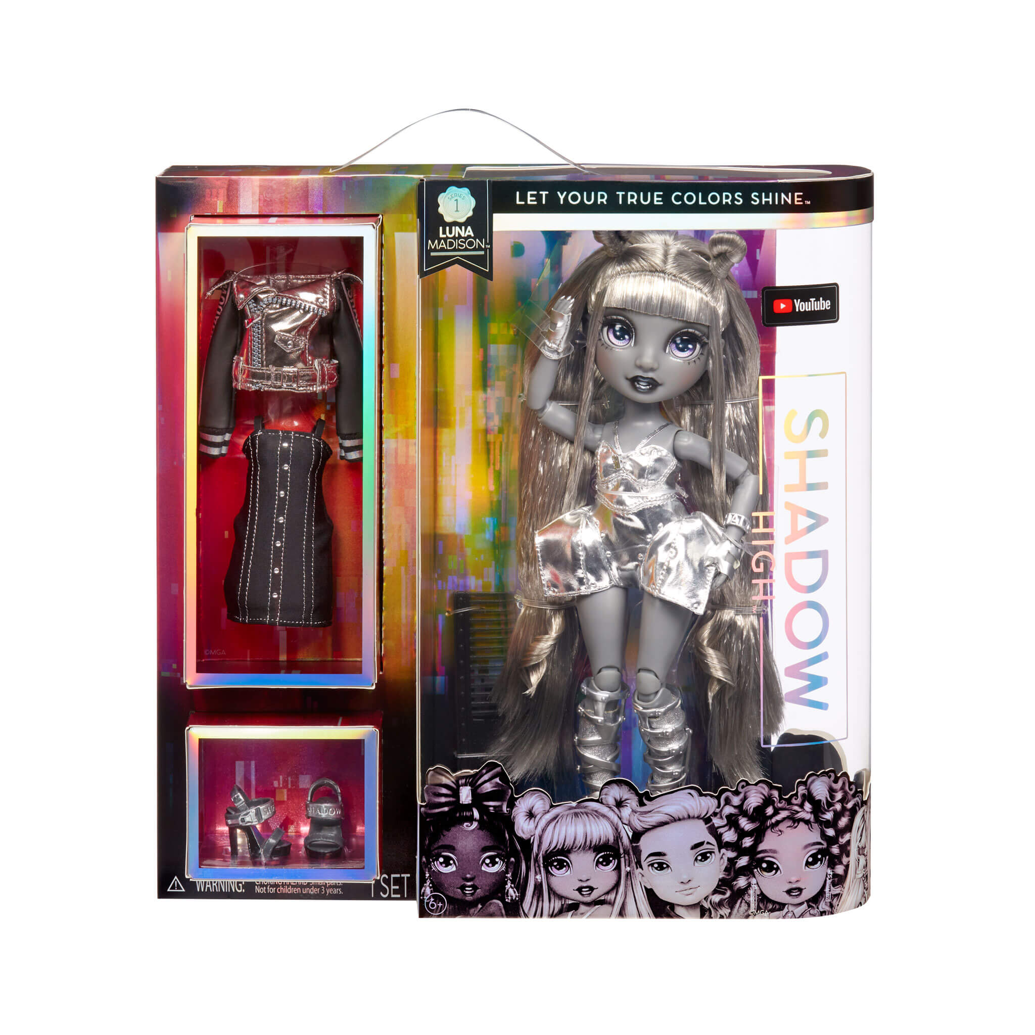 Shadow High Fashion Doll Luna Madison in Eclipse Metallic Grey