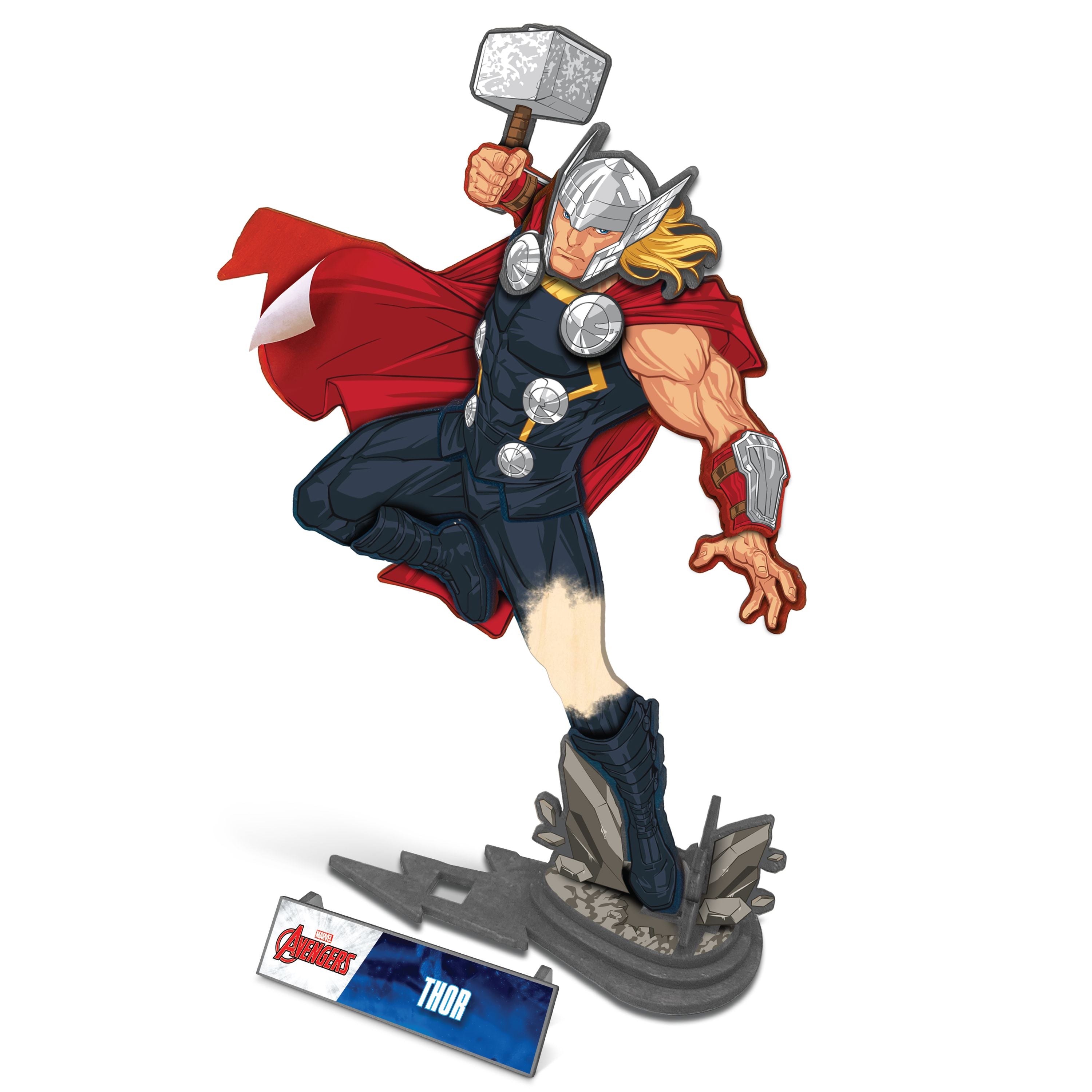 Colorful Wood WorX 3D Wooden Model Kit of Marvel Avengers Thor
