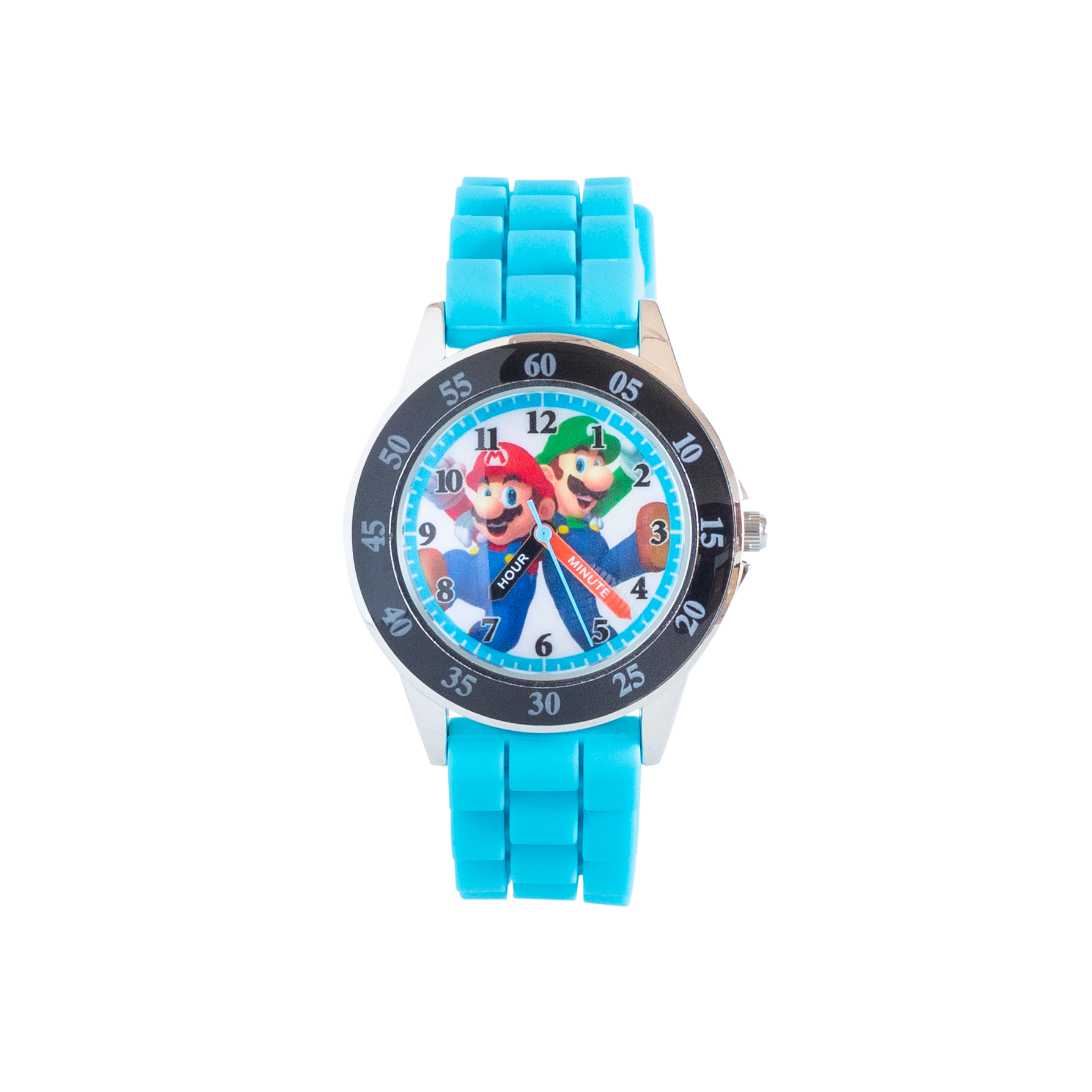 Hot Sale! Officially Licensed Super Mario Time Teacher Stainless Steel Watches for Kids
