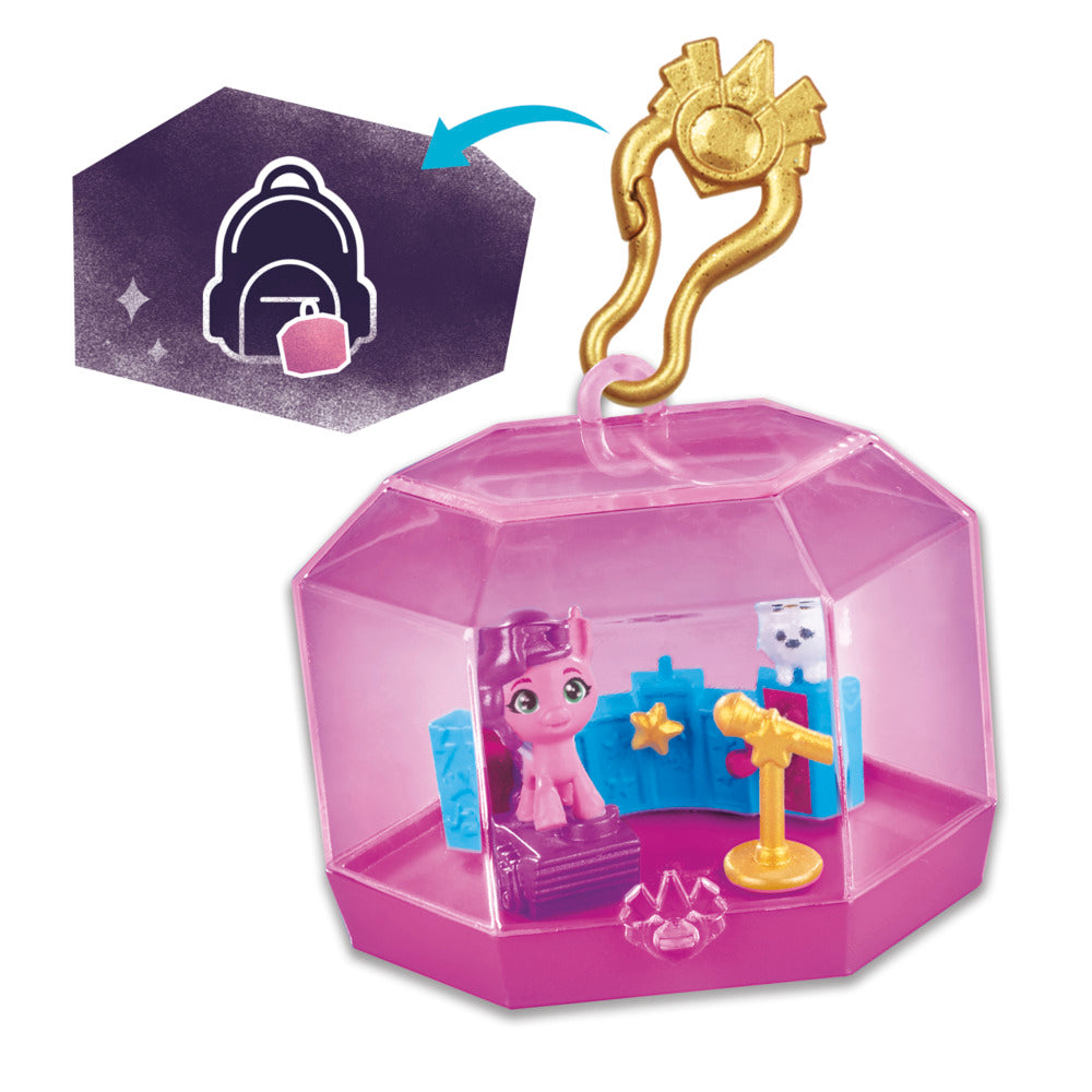 Hot! My Little Pony Mini World Princess Pipp Petals Magic Crystal Keychain
