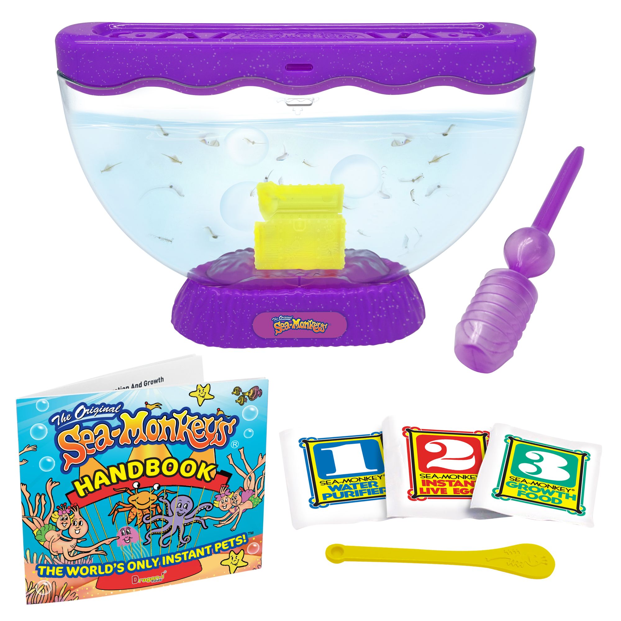 Sea-Monkeys Ocean Treasure Set - Assorted Styles, Ideal First Pet!