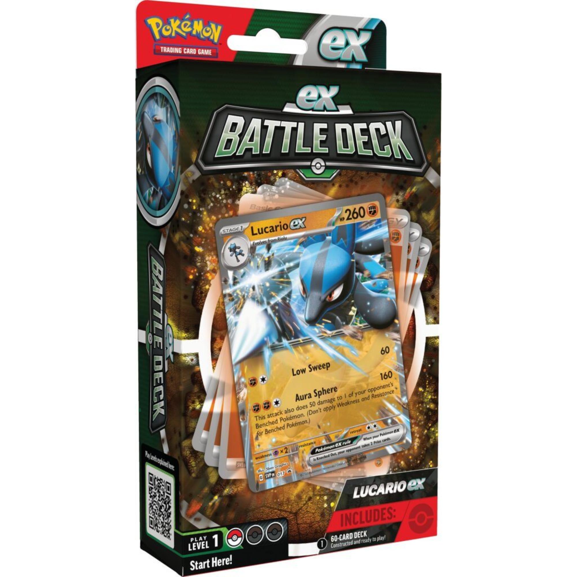 Hot! Pokemon TCG V Ampharos & Lucario Battle Deck Assorted Styles