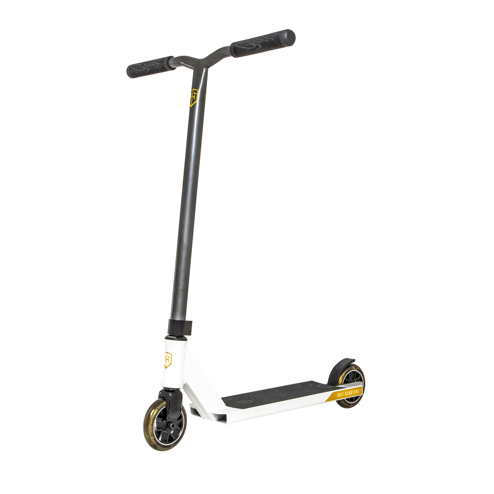 On Sale! Grit Fluxx White/Grey Scooter with Yellow - Ideal for Beginner to Expert Riders