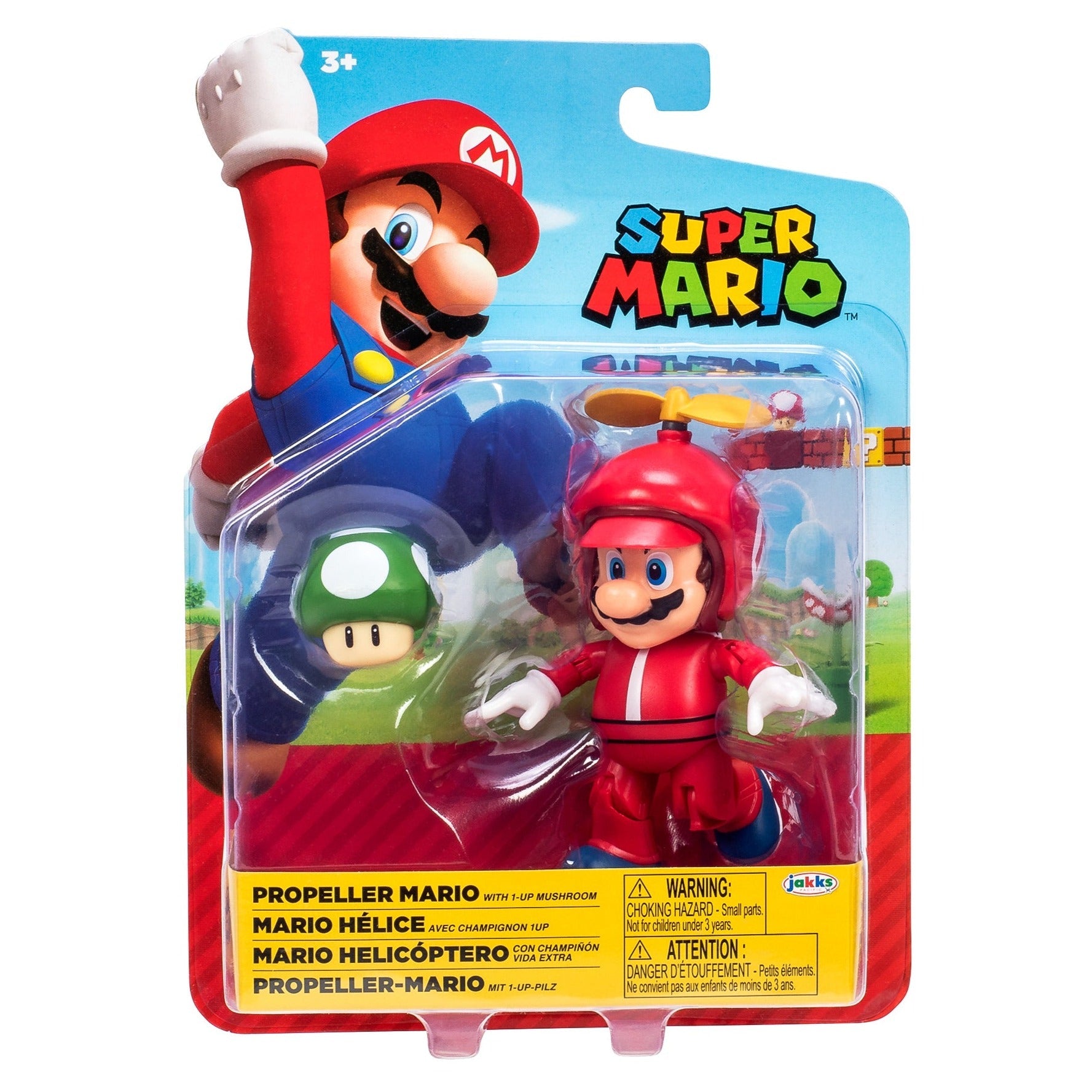 Hot! 4-Inch Super Mario Propeller Mario Figure