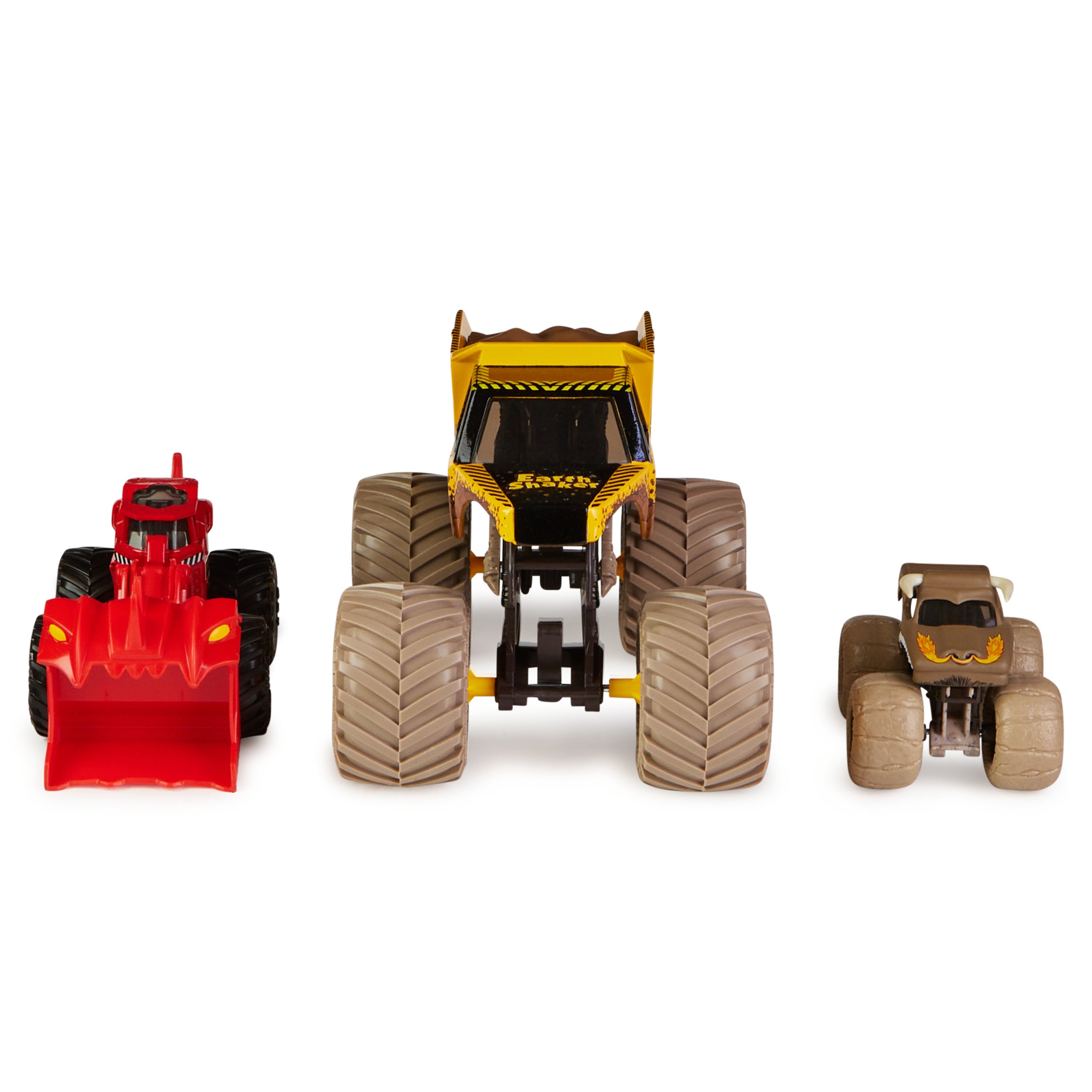 Exclusive Monster Jam 3-Pack: 1:24 & 1:64 Shake N Quake Die-Cast Trucks