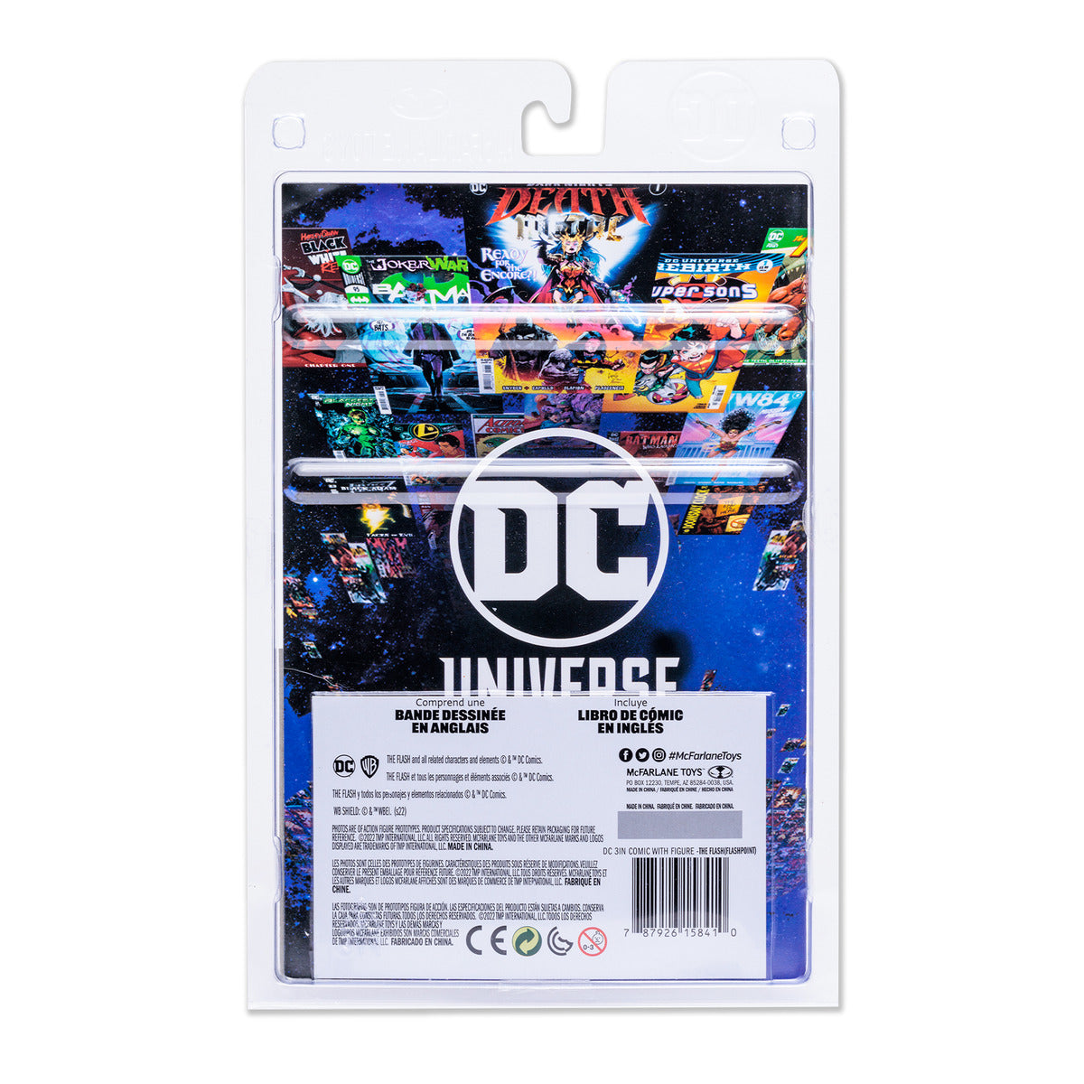 Hot! DC The Flash 3-Inch Figure with Comic Book