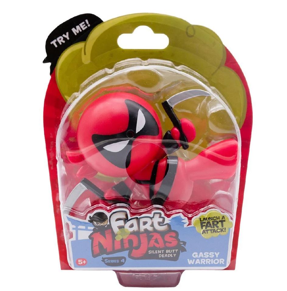 Exclusive Fart Ninjas Collectible Figure - Gassy Warrior Series 5, Great for Kids Ages 5+