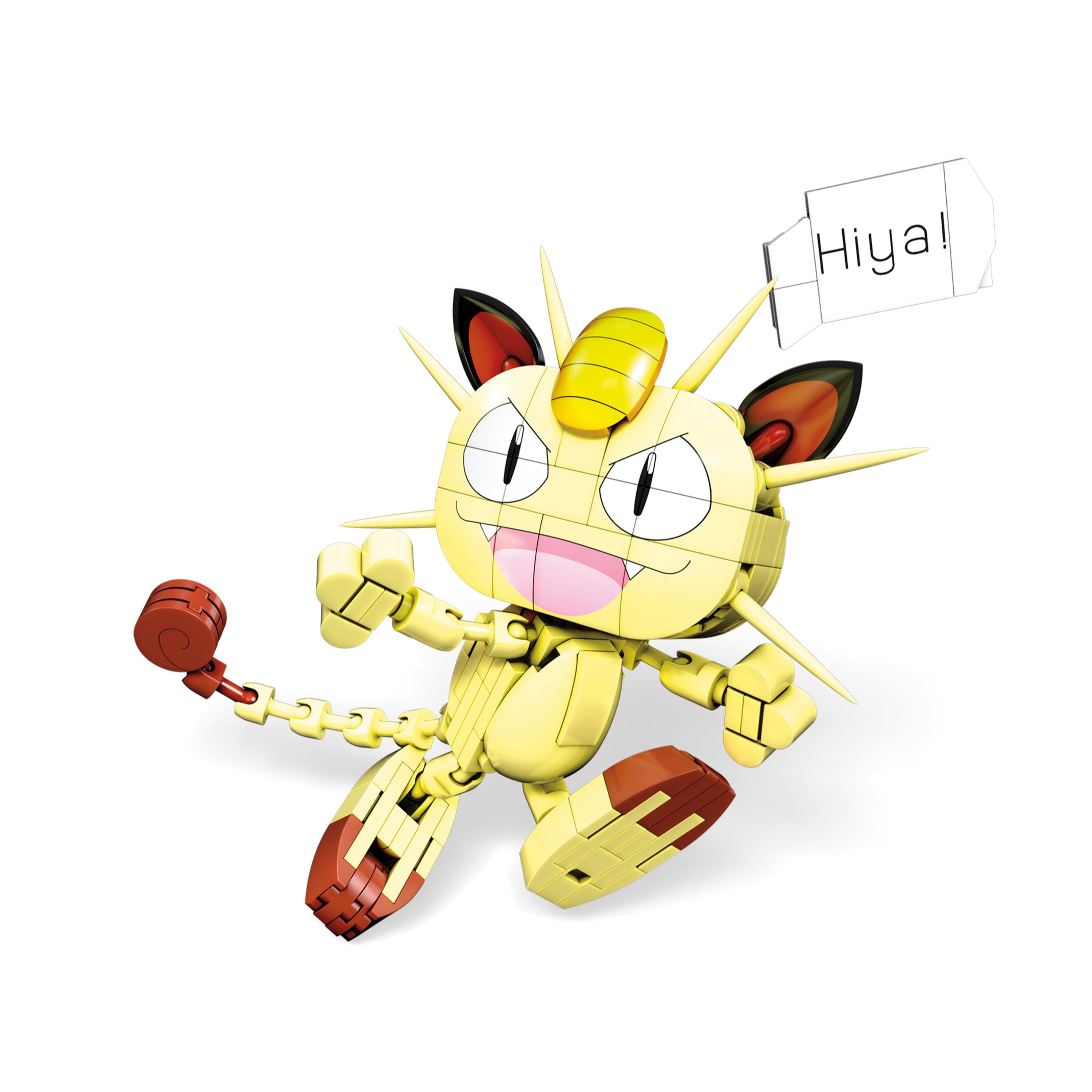 MEGA Construx Large - Sized Buildable Pokemon Meowth for Display
