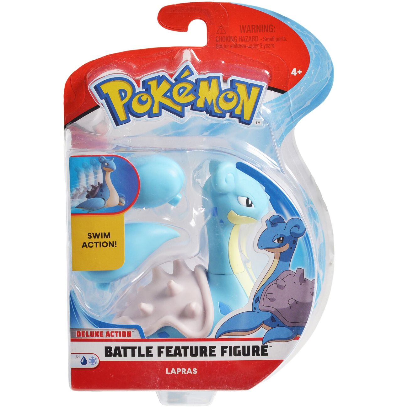 4.5 - inch Authentic Pokemon Battle Figure - Lapras with Dynamic Mechanisms