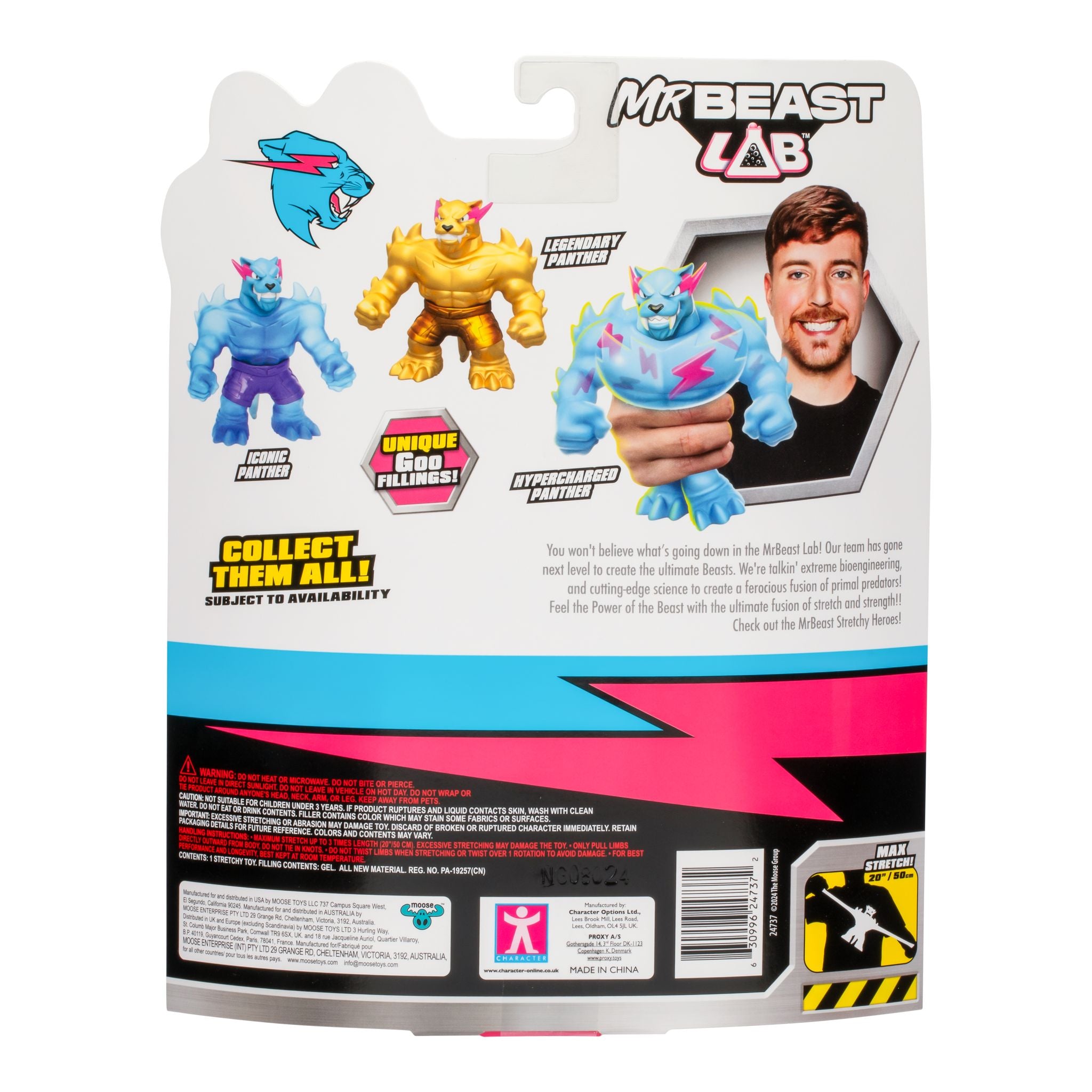 MrBeast Lab's Super Stretchy Iconic Panther Heroes