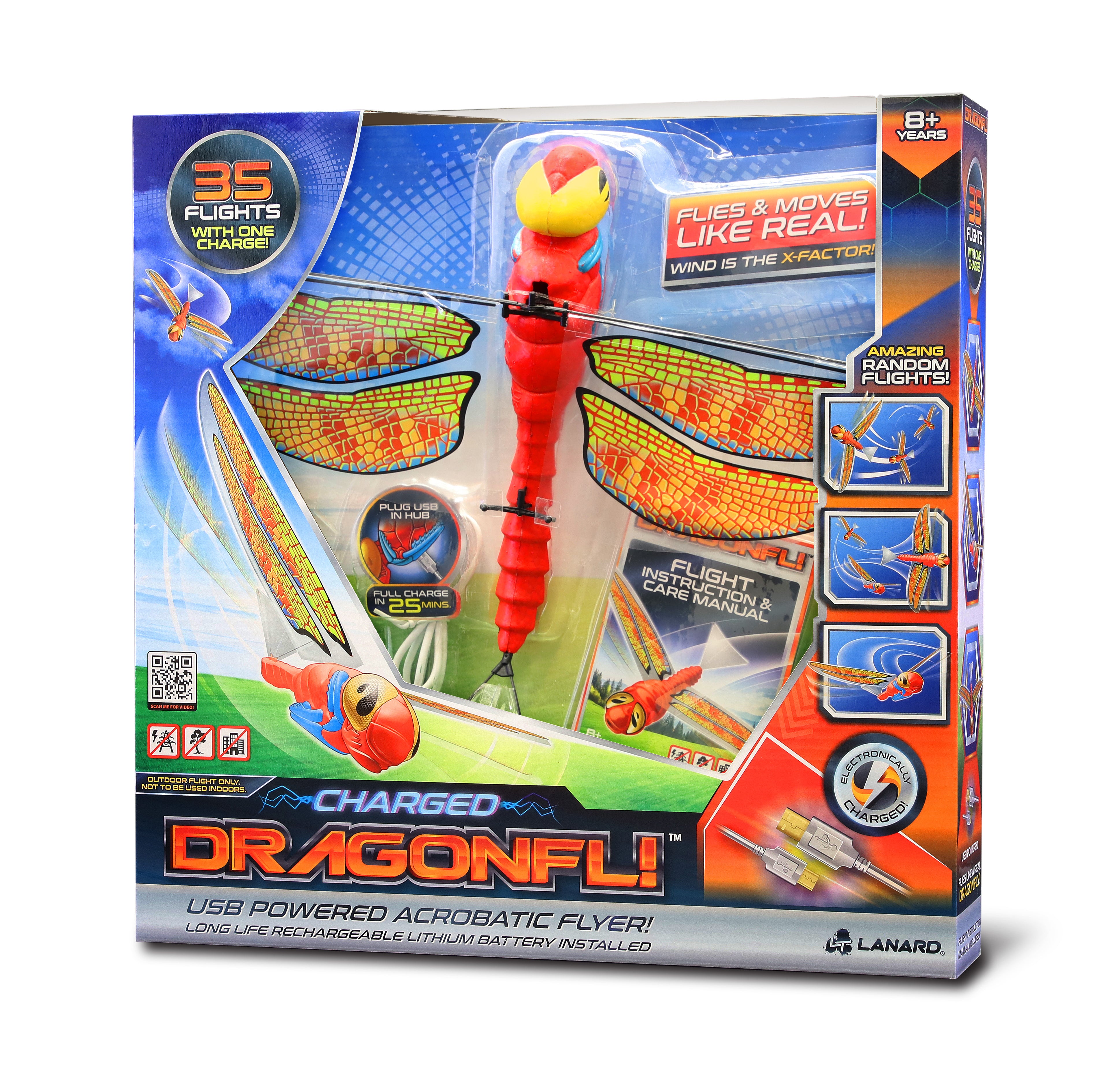 Hot! Lanard USB-Powered Dragonfly Acrobatic Flyer