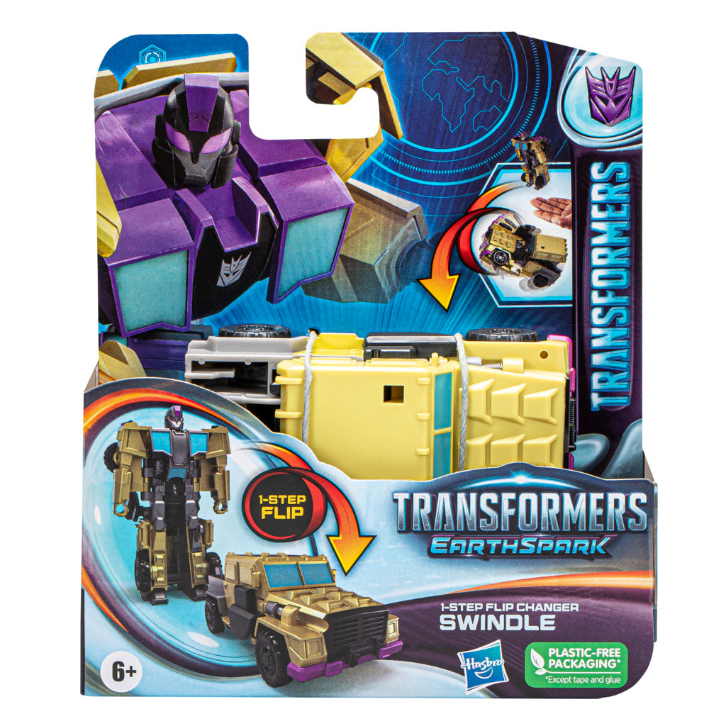 Hot! Transformers Earthspark 1-Step Flip Changer - Swindle
