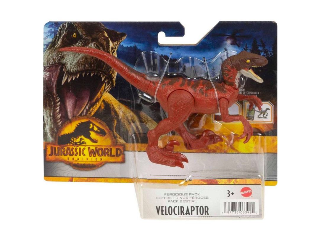 Hot Sale! Jurassic World Dominion Ferocious Pack Action Figure - Velociraptor