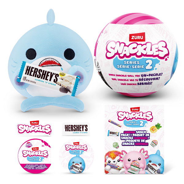 ZURU Snackles Small Plush Toys S2 - Assorted Adorable Styles, Must - Collect!