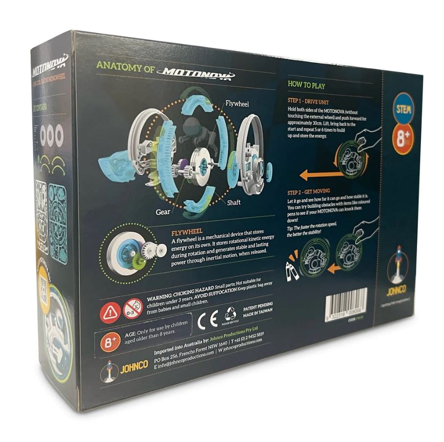 Hot Sale! Johnco Motonova Racing Flywheel Educational Toy for 8+ Years Old