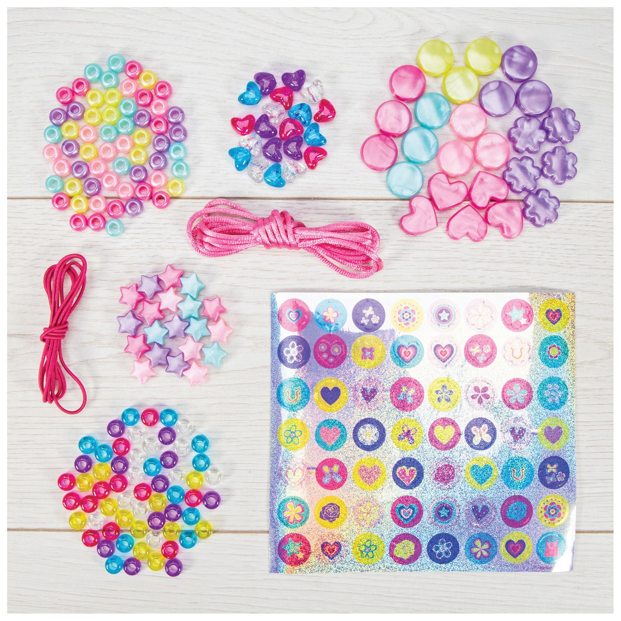 Hot Sale! GALT Sparkling Jewelry Kit with Assorted Beads and Stickers