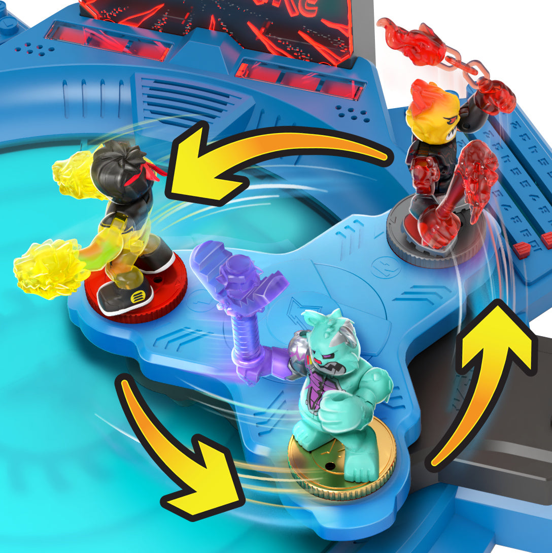 Akedo Powerstorm Triple Strike Tag Team Arena - Exclusive Toy for Ultimate Battling Action