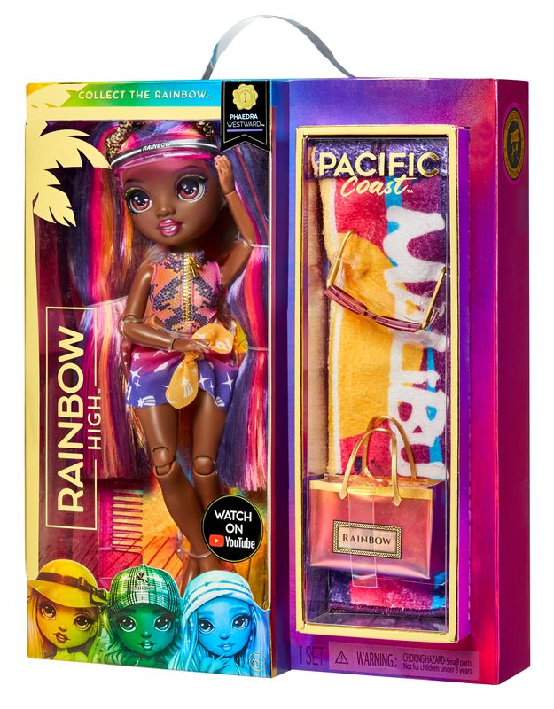 Rainbow High Pacific Coast Fashion Doll - Phaedra Westward with Interchangeable Legs