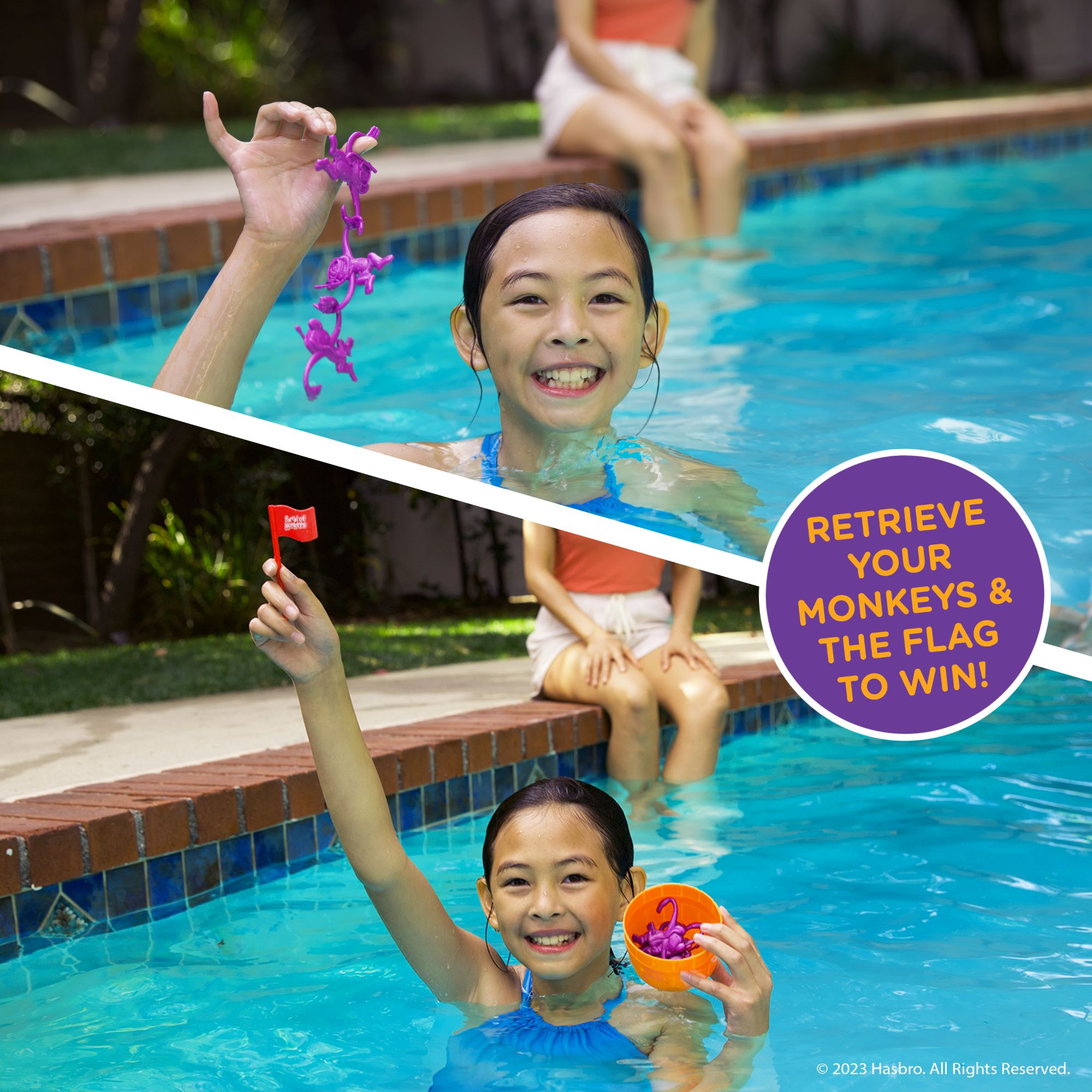 WowWee Splash Barrel of Monkeys - Fun Pool Game