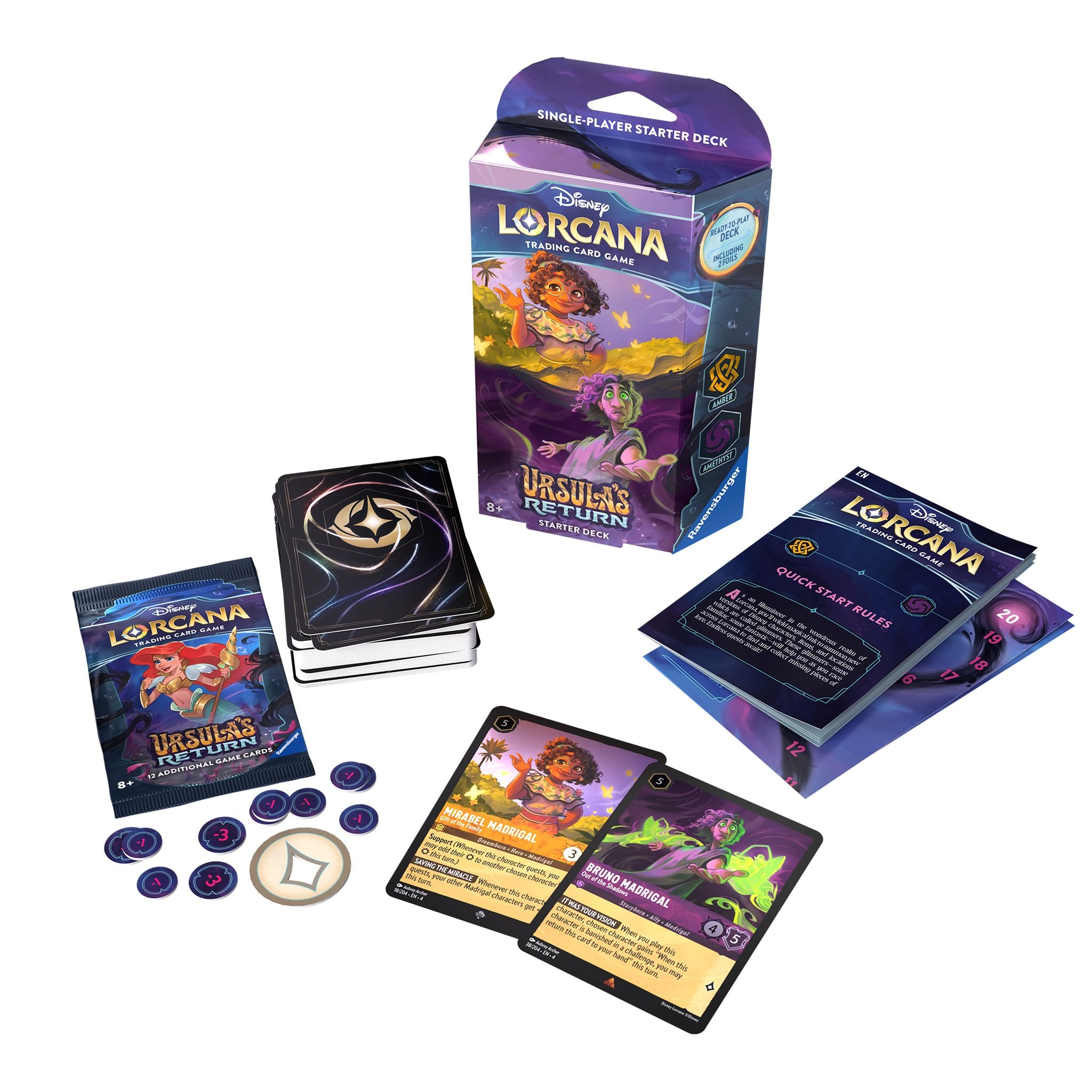Disney Lorcana TCG Season 4 Ursula's Return Starter Deck in Amber & Amethyst